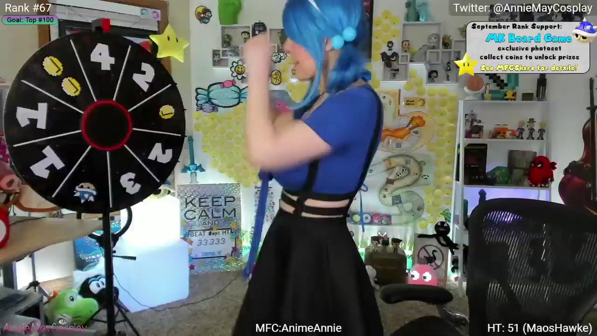 Gallery image thumbnail from AnimeAnnie's myfreecams stream on, 09/13/2024, 01:19 image 17 of 20