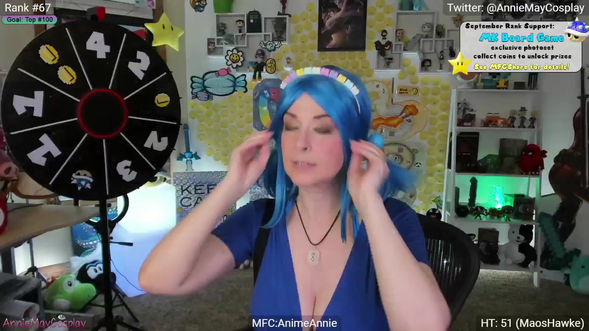 Gallery image thumbnail from AnimeAnnie's myfreecams stream on, 09/13/2024, 01:19 image 16 of 20