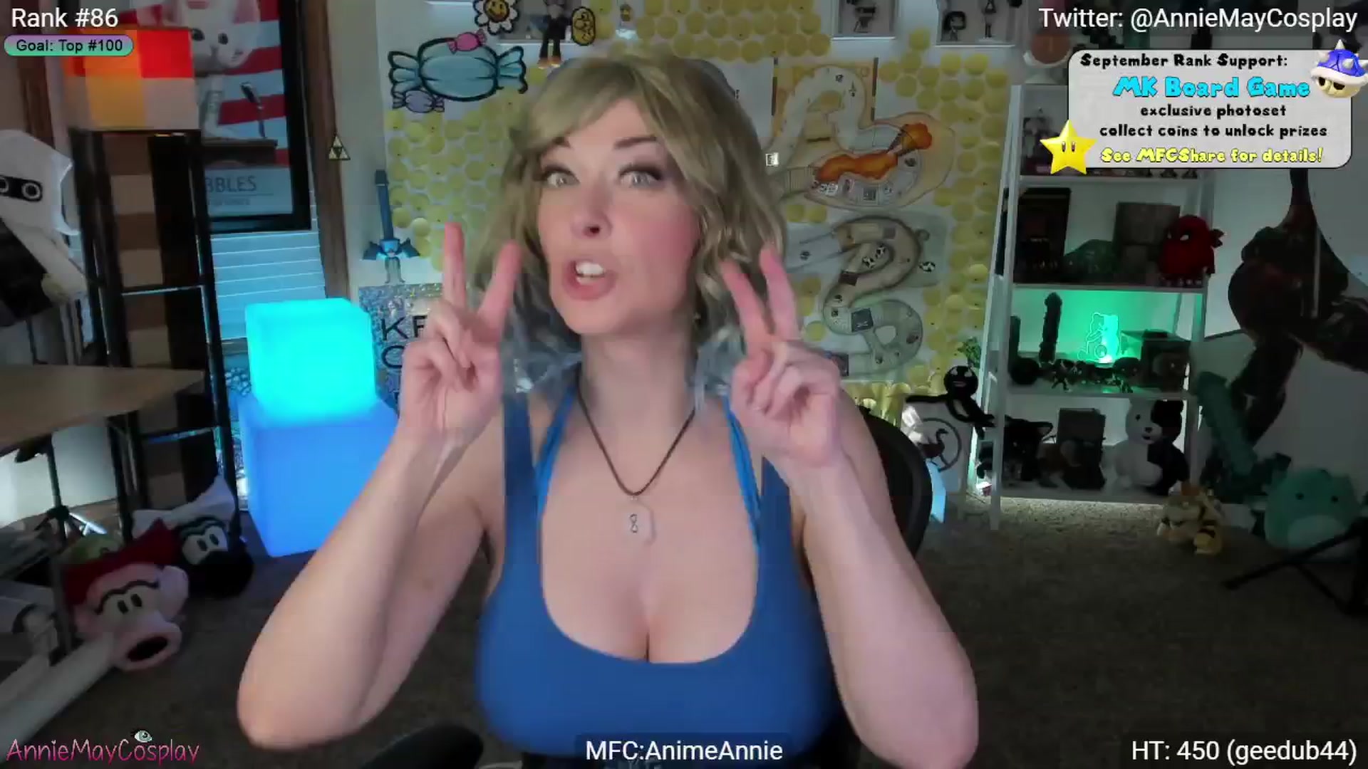 Gallery image thumbnail from AnimeAnnie's myfreecams stream on, 09/19/2024, 04:01 image 4 of 20