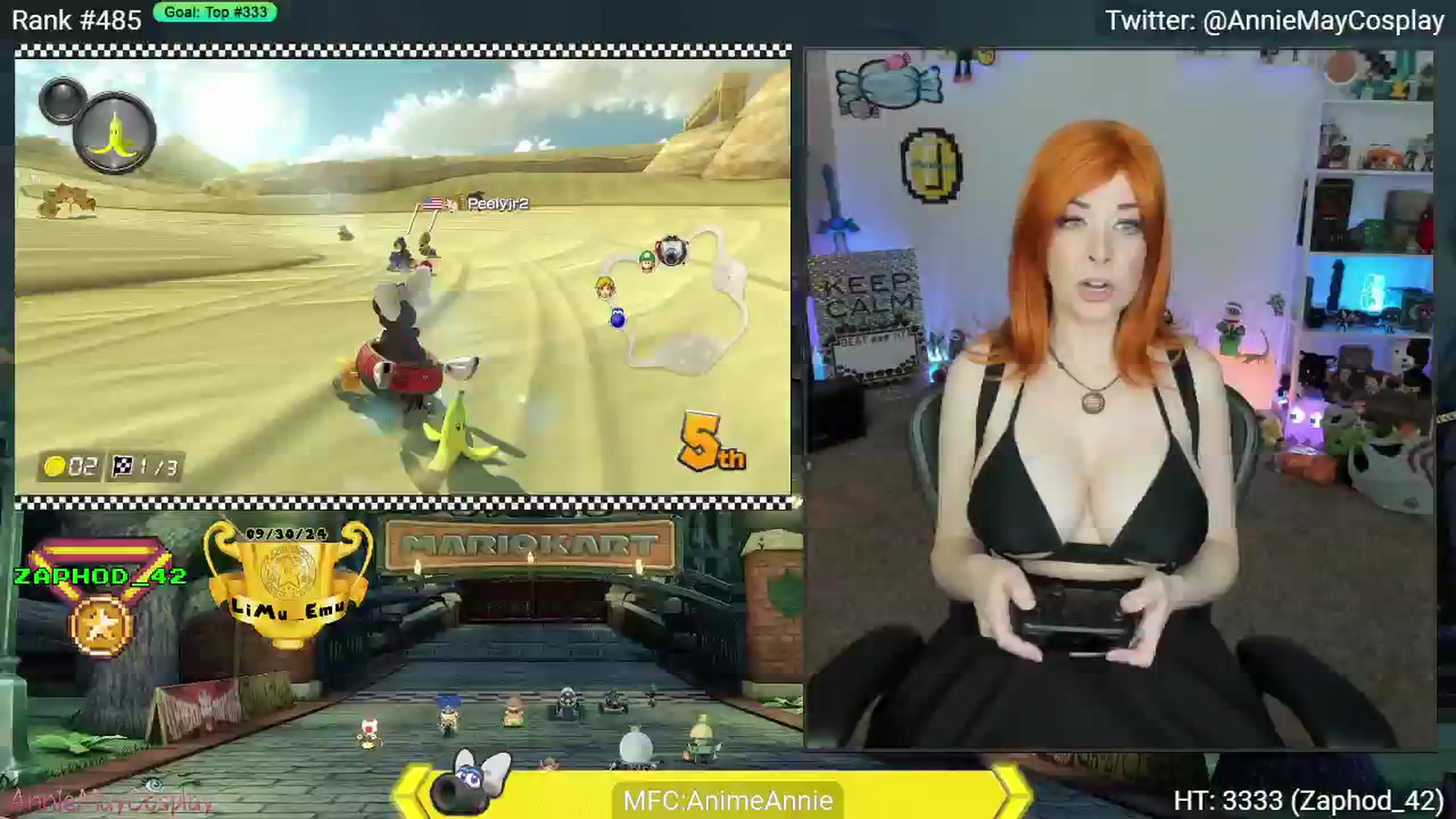 Gallery image thumbnail from AnimeAnnie's myfreecams stream on, 10/03/2024, 03:24 image 17 of 20
