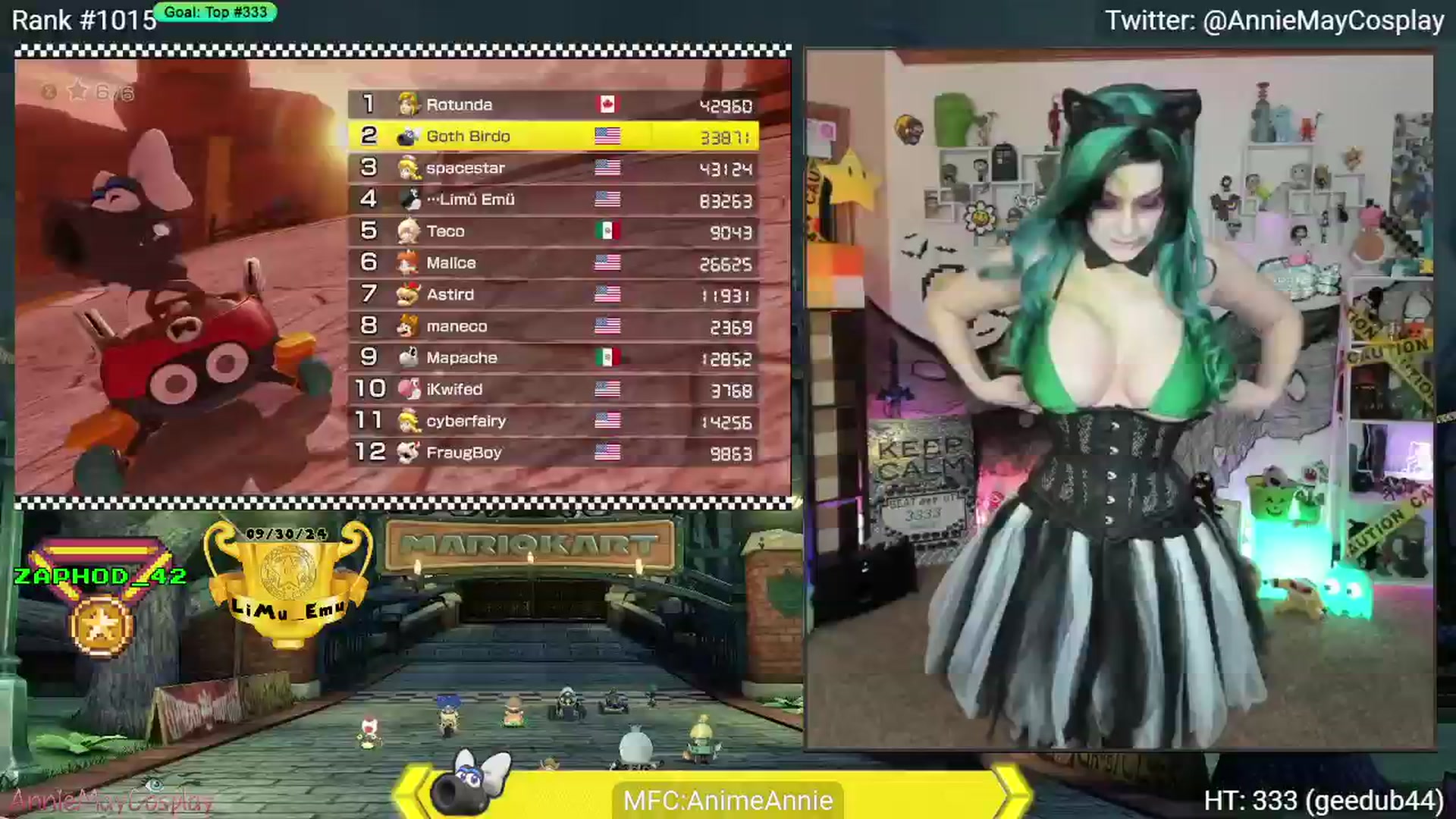 Gallery image thumbnail from AnimeAnnie's myfreecams stream on, 10/27/2024, 02:32 image 14 of 20