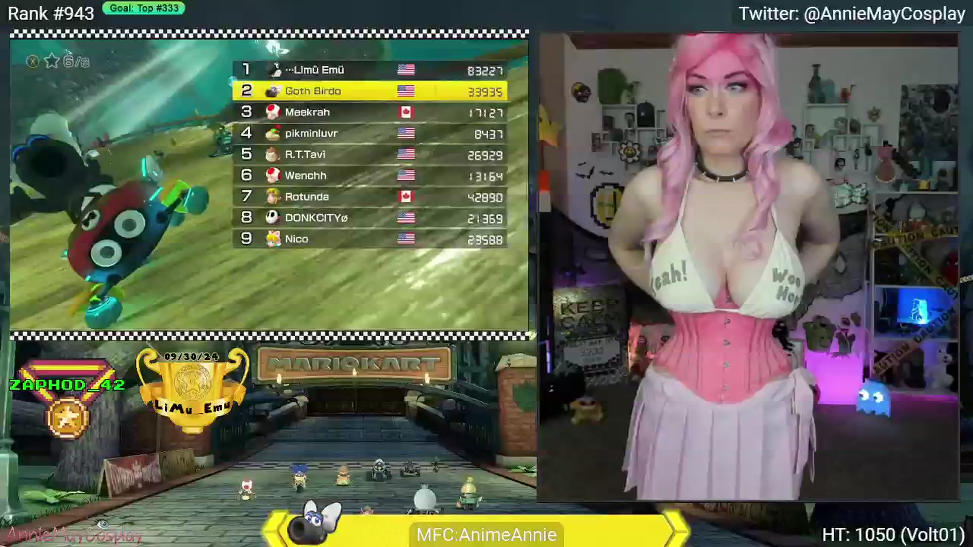 Gallery image thumbnail from AnimeAnnie's myfreecams stream on, 10/29/2024, 03:25 image 11 of 20