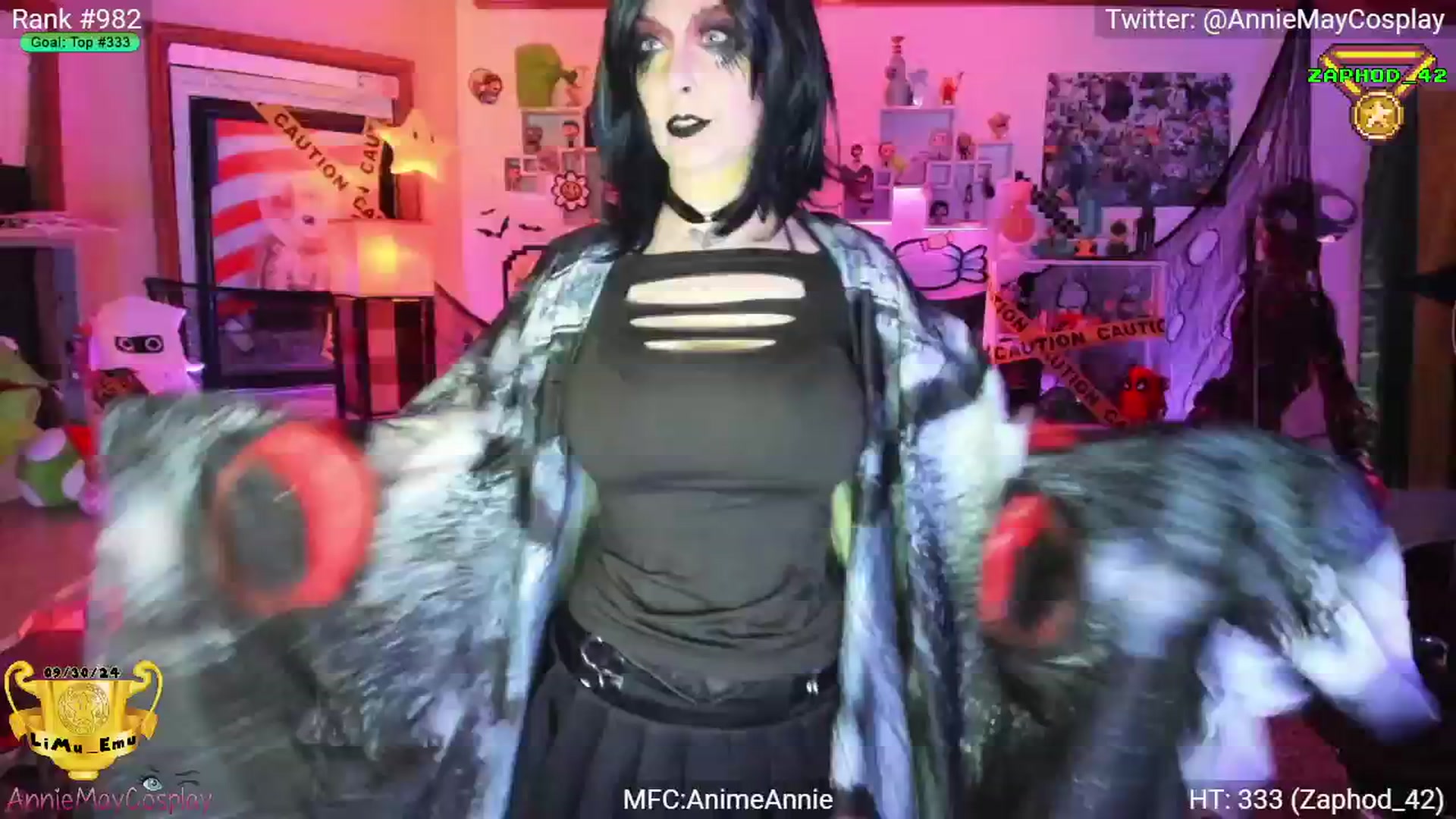 Gallery image thumbnail from AnimeAnnie's myfreecams stream on, 10/31/2024, 01:40 image 7 of 20