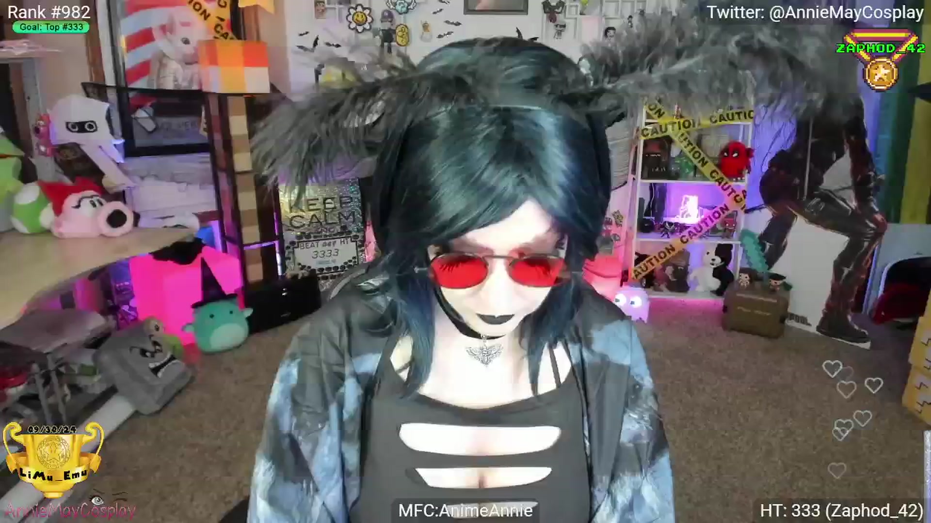 Gallery image thumbnail from AnimeAnnie's myfreecams stream on, 10/31/2024, 01:40 image 4 of 20