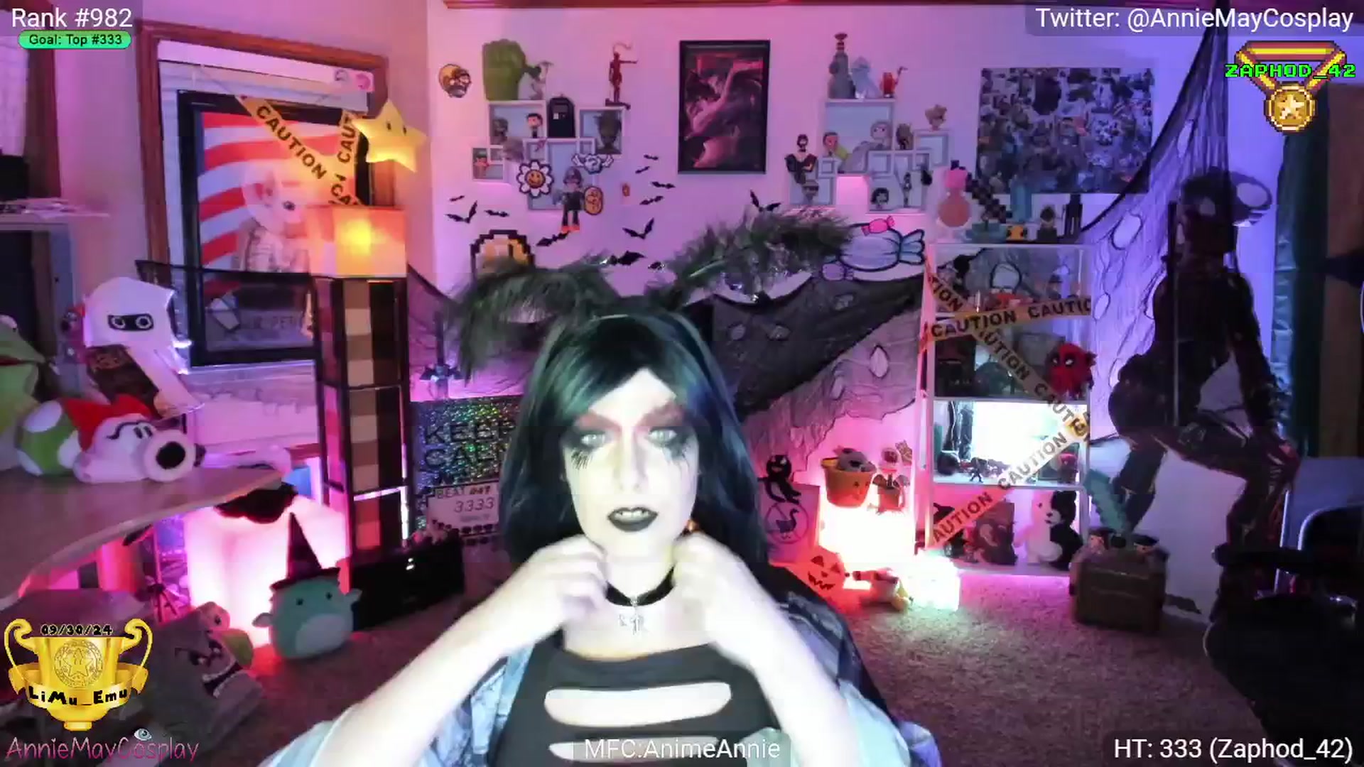 Gallery image thumbnail from AnimeAnnie's myfreecams stream on, 10/31/2024, 01:40 image 8 of 20