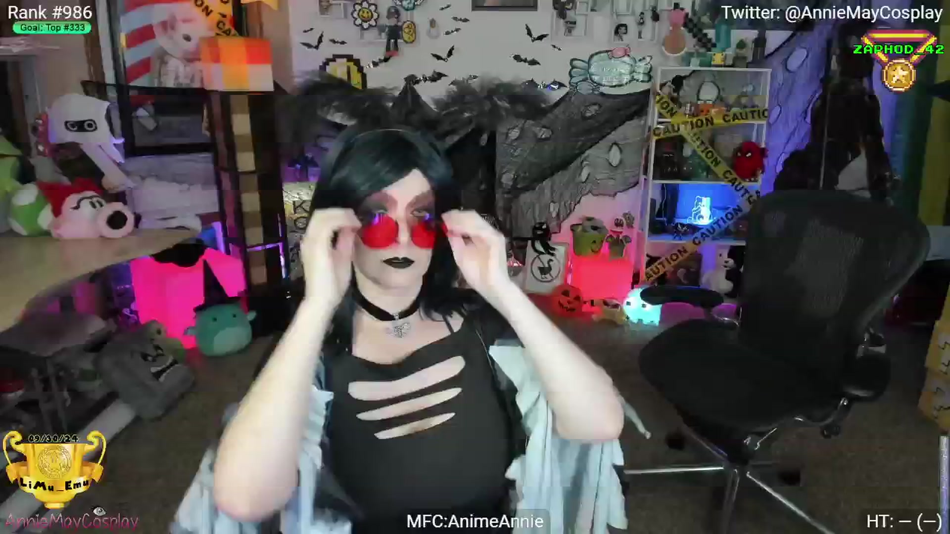 Gallery image thumbnail from AnimeAnnie's myfreecams stream on, 10/31/2024, 01:40 image 3 of 20