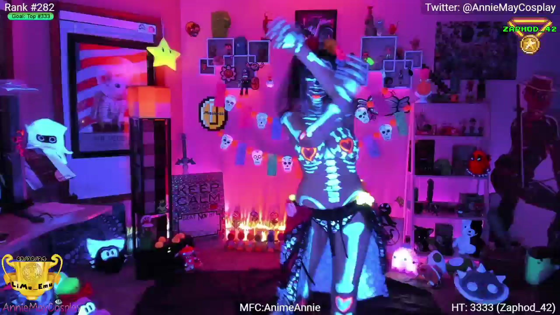 Gallery image thumbnail from AnimeAnnie's myfreecams stream on, 11/03/2024, 05:47 image 20 of 20