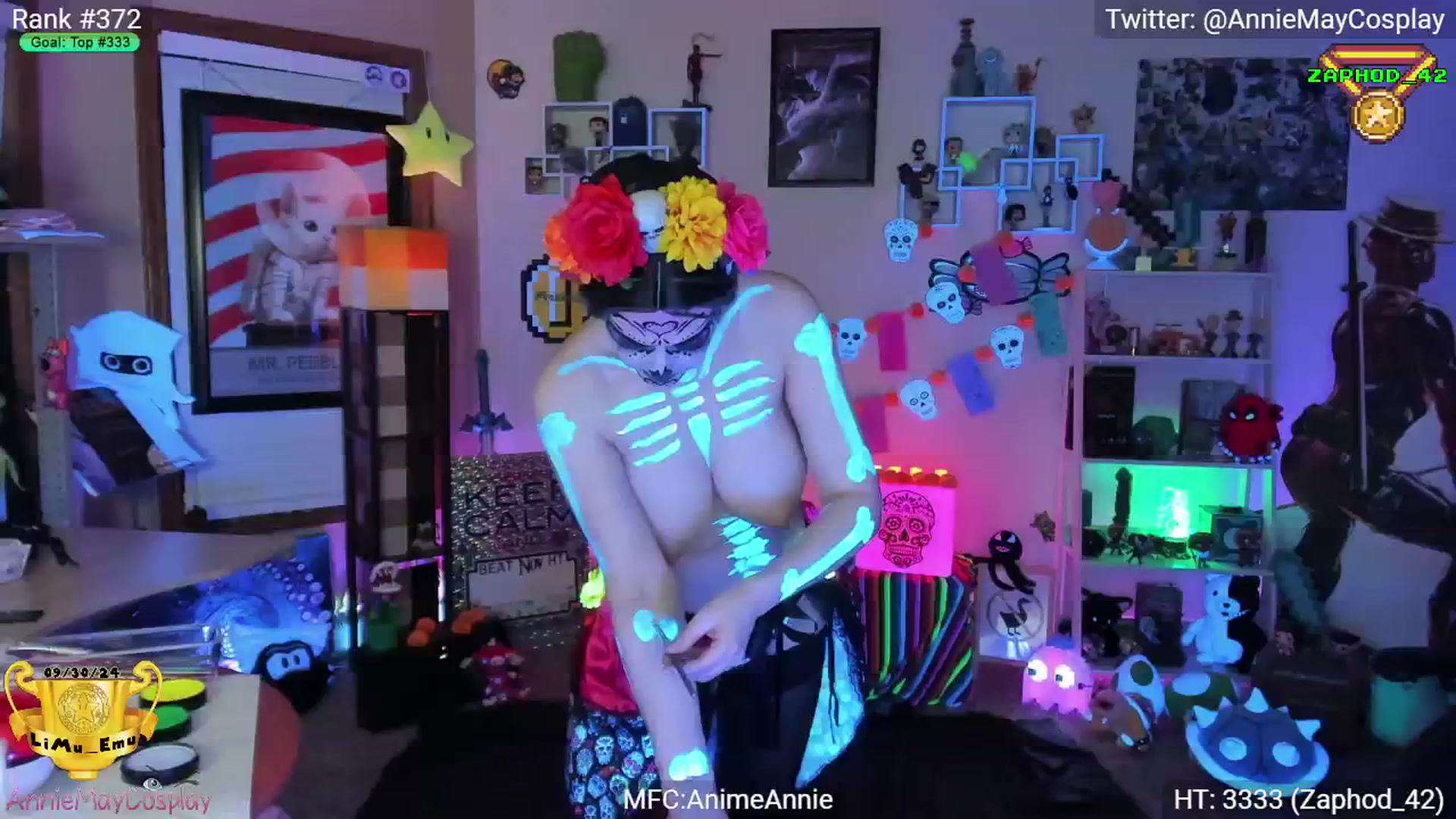 Gallery image thumbnail from AnimeAnnie's myfreecams stream on, 11/03/2024, 05:47 image 13 of 20