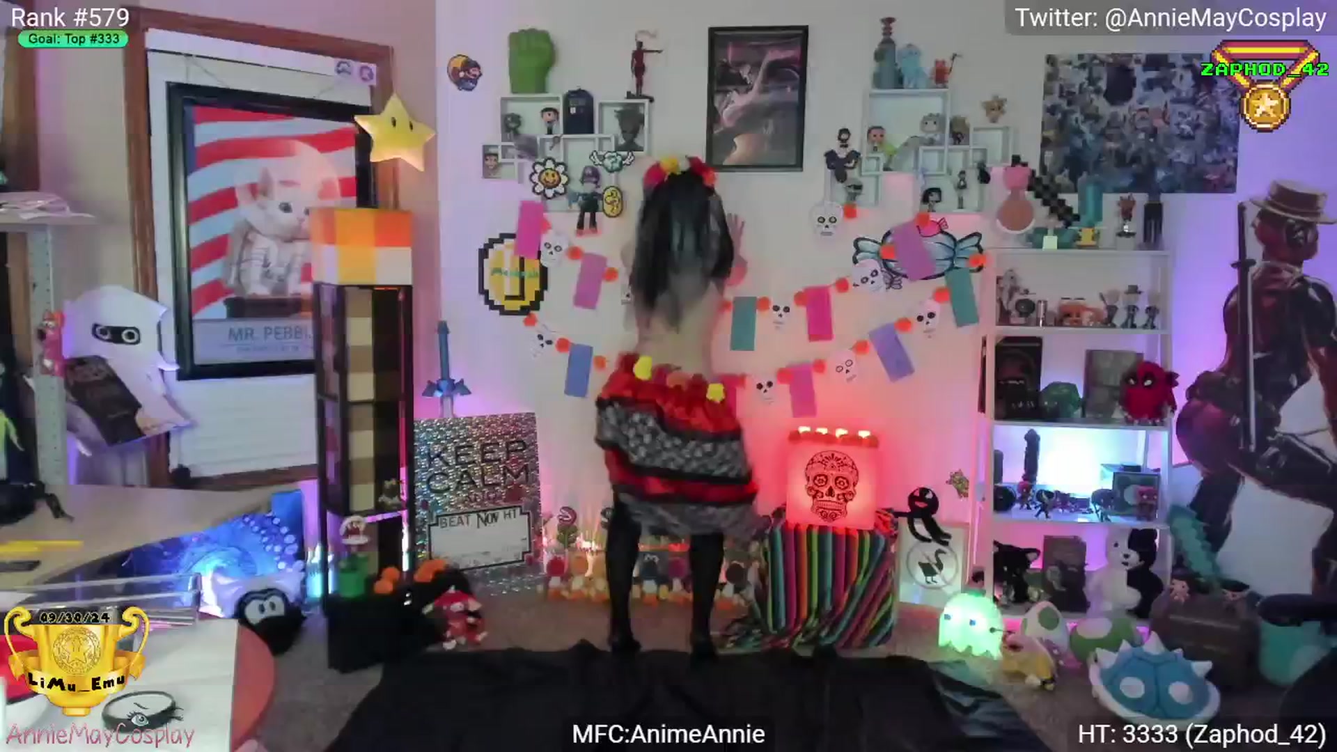 Gallery image thumbnail from AnimeAnnie's myfreecams stream on, 11/03/2024, 05:47 image 9 of 20