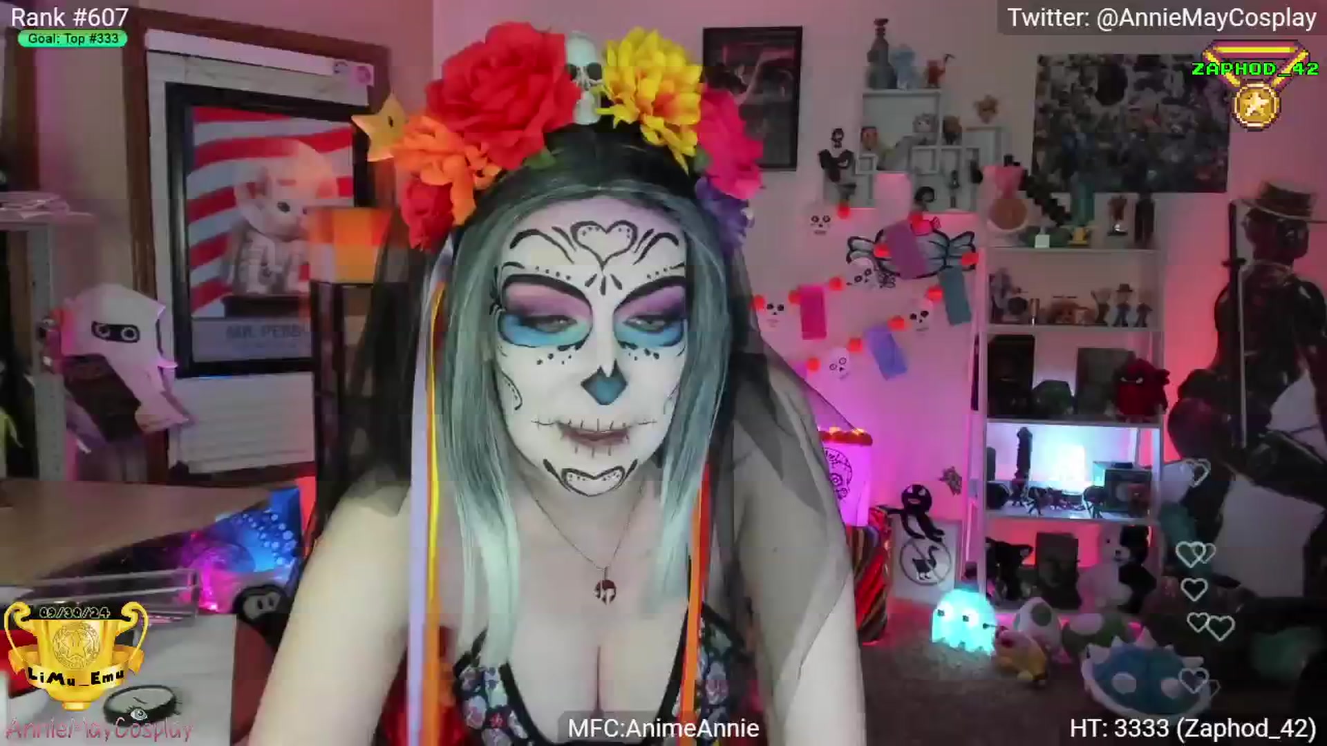 Gallery image thumbnail from AnimeAnnie's myfreecams stream on, 11/03/2024, 05:47 image 7 of 20