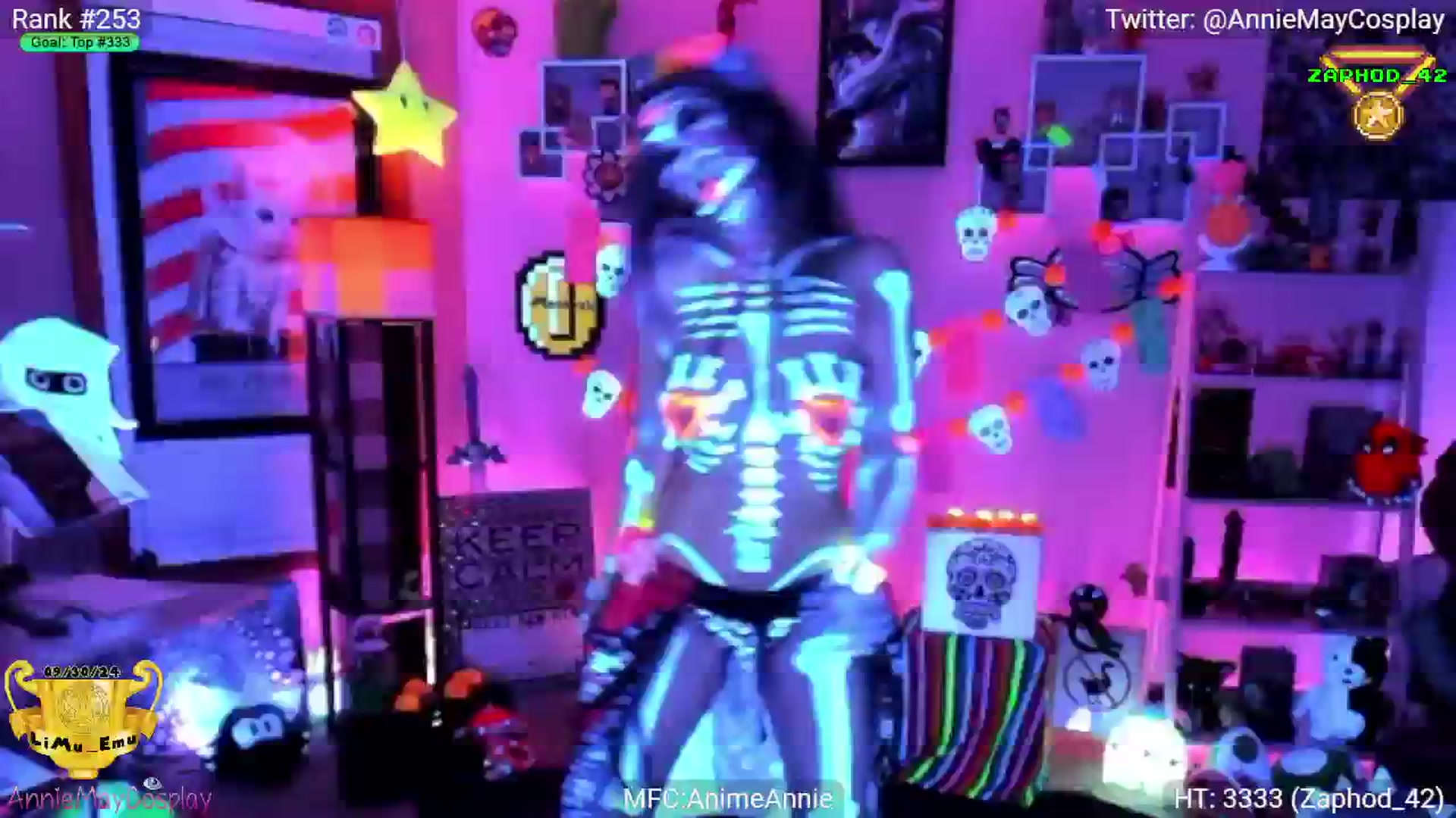 Gallery image thumbnail from AnimeAnnie's myfreecams stream on, 11/03/2024, 06:17 image 17 of 20