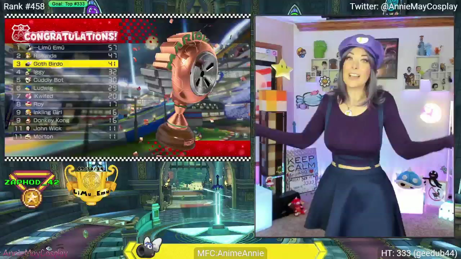 Gallery image thumbnail from AnimeAnnie's myfreecams stream on, 11/05/2024, 04:04 image 13 of 20