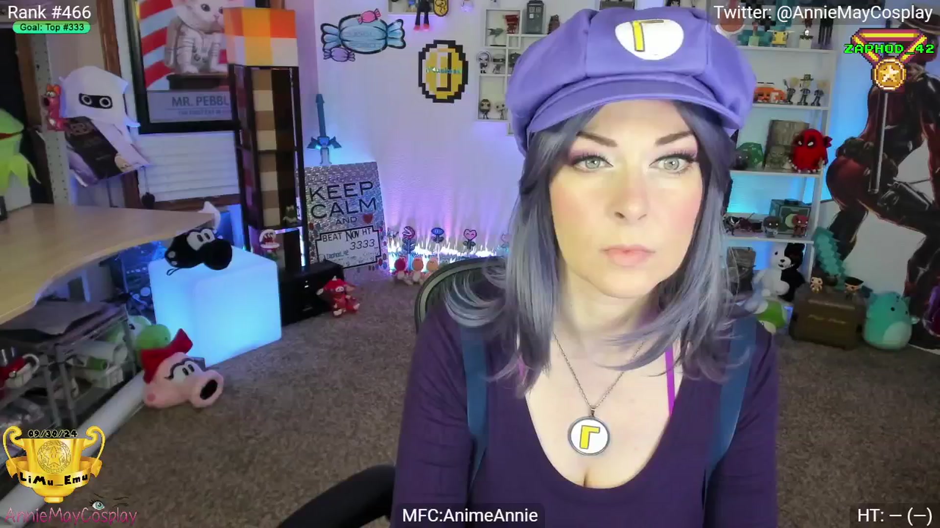 Gallery image thumbnail from AnimeAnnie's myfreecams stream on, 11/05/2024, 04:04 image 1 of 20