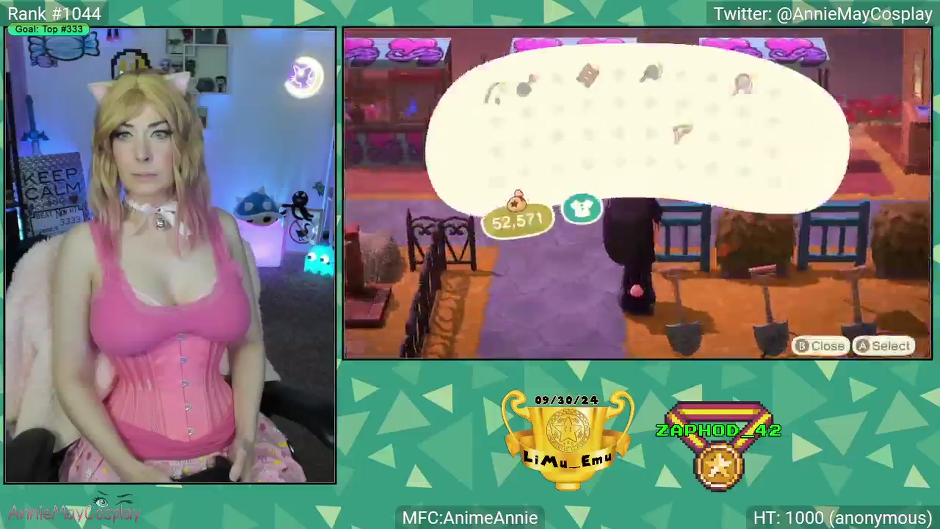 Gallery image thumbnail from AnimeAnnie's myfreecams stream on, 11/17/2024, 02:17 image 16 of 20