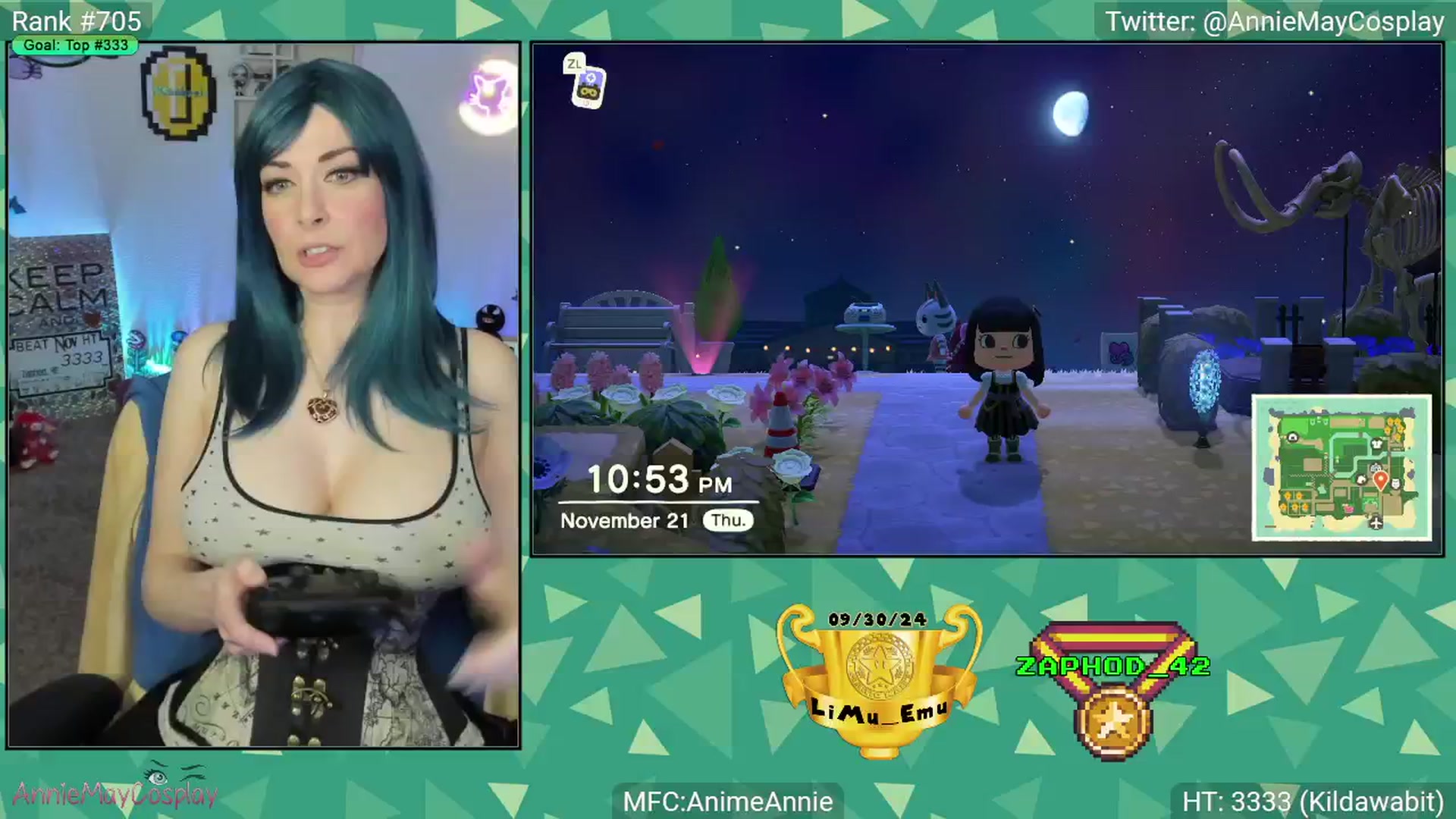 Gallery image thumbnail from AnimeAnnie's myfreecams stream on, 11/22/2024, 04:30 image 17 of 20