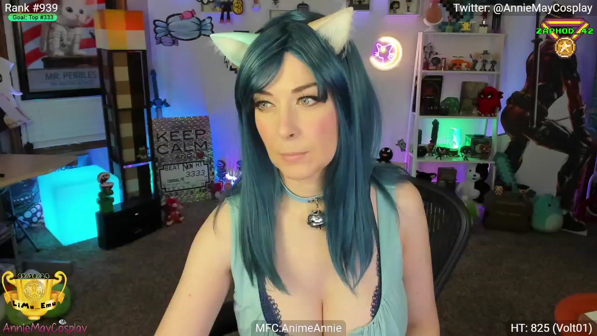 Gallery image thumbnail from AnimeAnnie's myfreecams stream on, 12/01/2024, 01:59 image 20 of 20