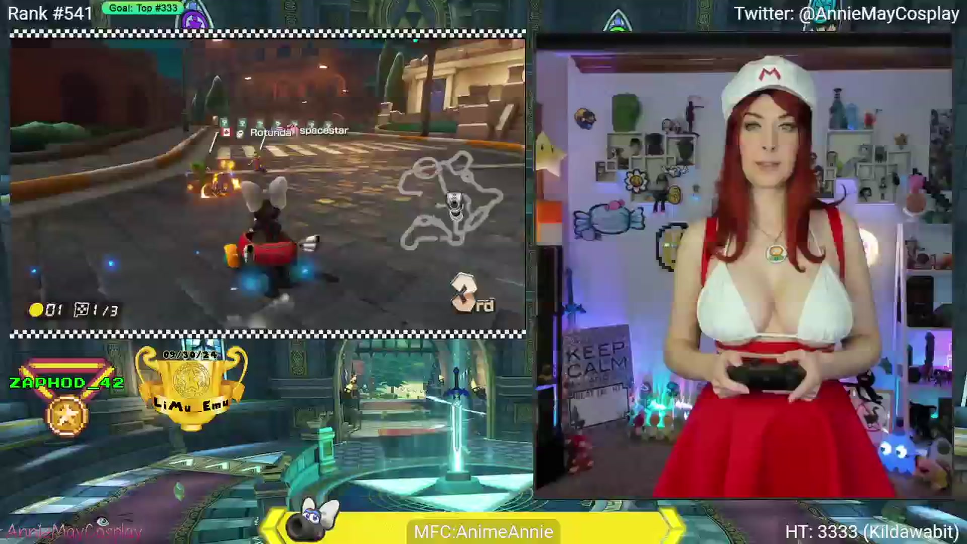 Gallery image thumbnail from AnimeAnnie's myfreecams stream on, 12/03/2024, 04:26 image 6 of 20