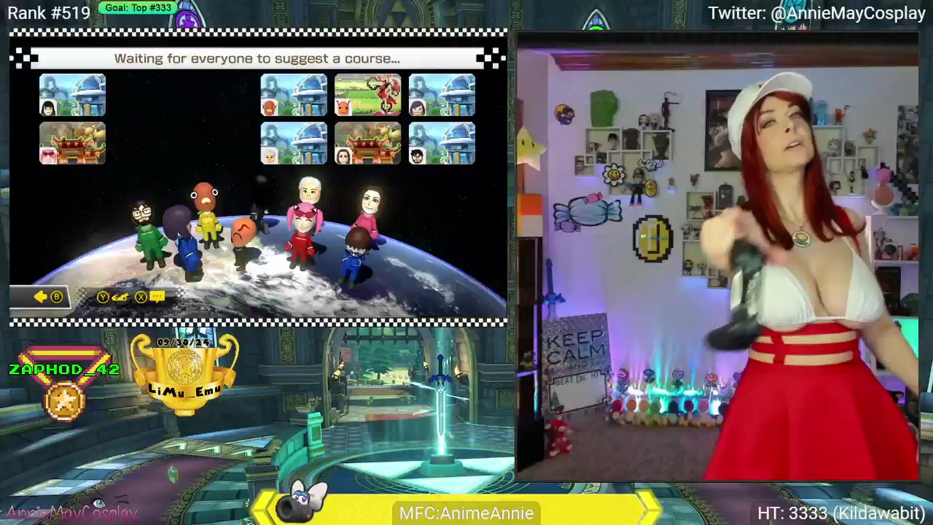Gallery image thumbnail from AnimeAnnie's myfreecams stream on, 12/03/2024, 04:26 image 9 of 20
