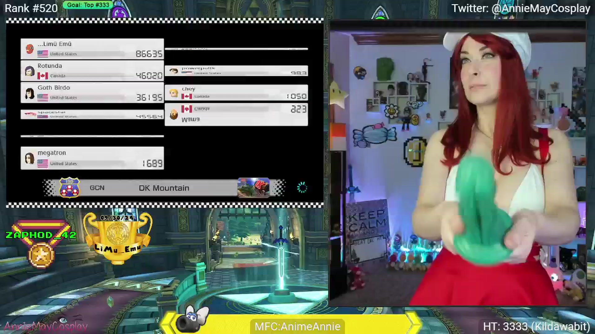 Gallery image thumbnail from AnimeAnnie's myfreecams stream on, 12/03/2024, 04:26 image 10 of 20