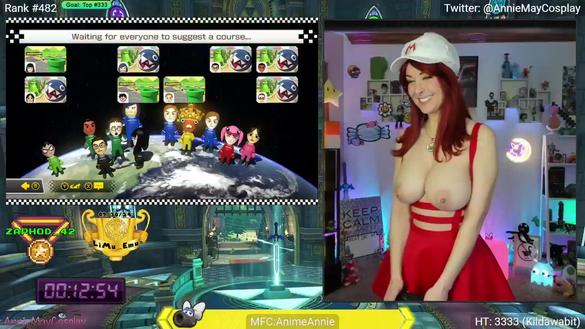 Gallery image thumbnail from AnimeAnnie's myfreecams stream on, 12/03/2024, 04:26 image 15 of 20