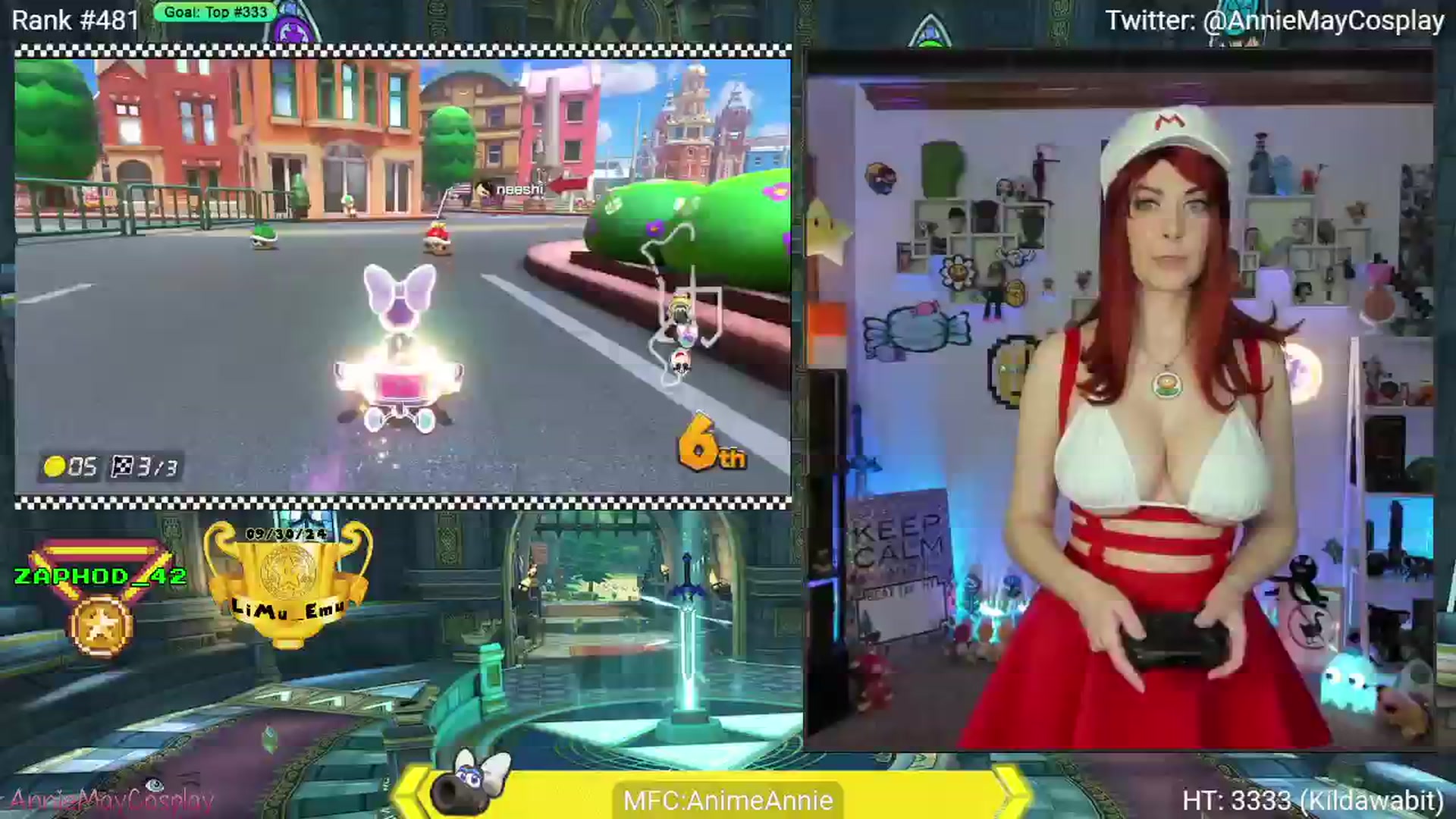 Gallery image thumbnail from AnimeAnnie's myfreecams stream on, 12/03/2024, 04:26 image 19 of 20