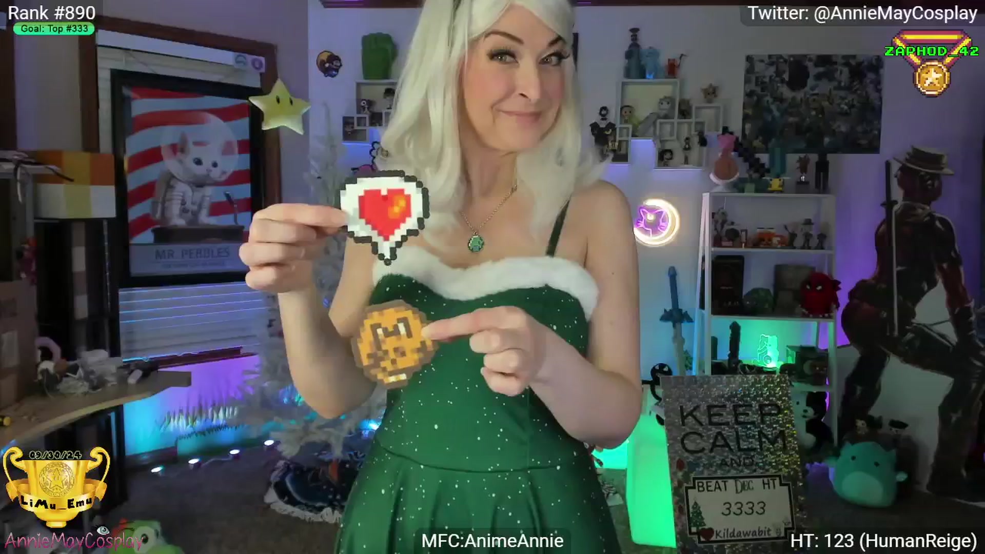 Gallery image thumbnail from AnimeAnnie's myfreecams stream on, 12/05/2024, 03:55 image 9 of 20