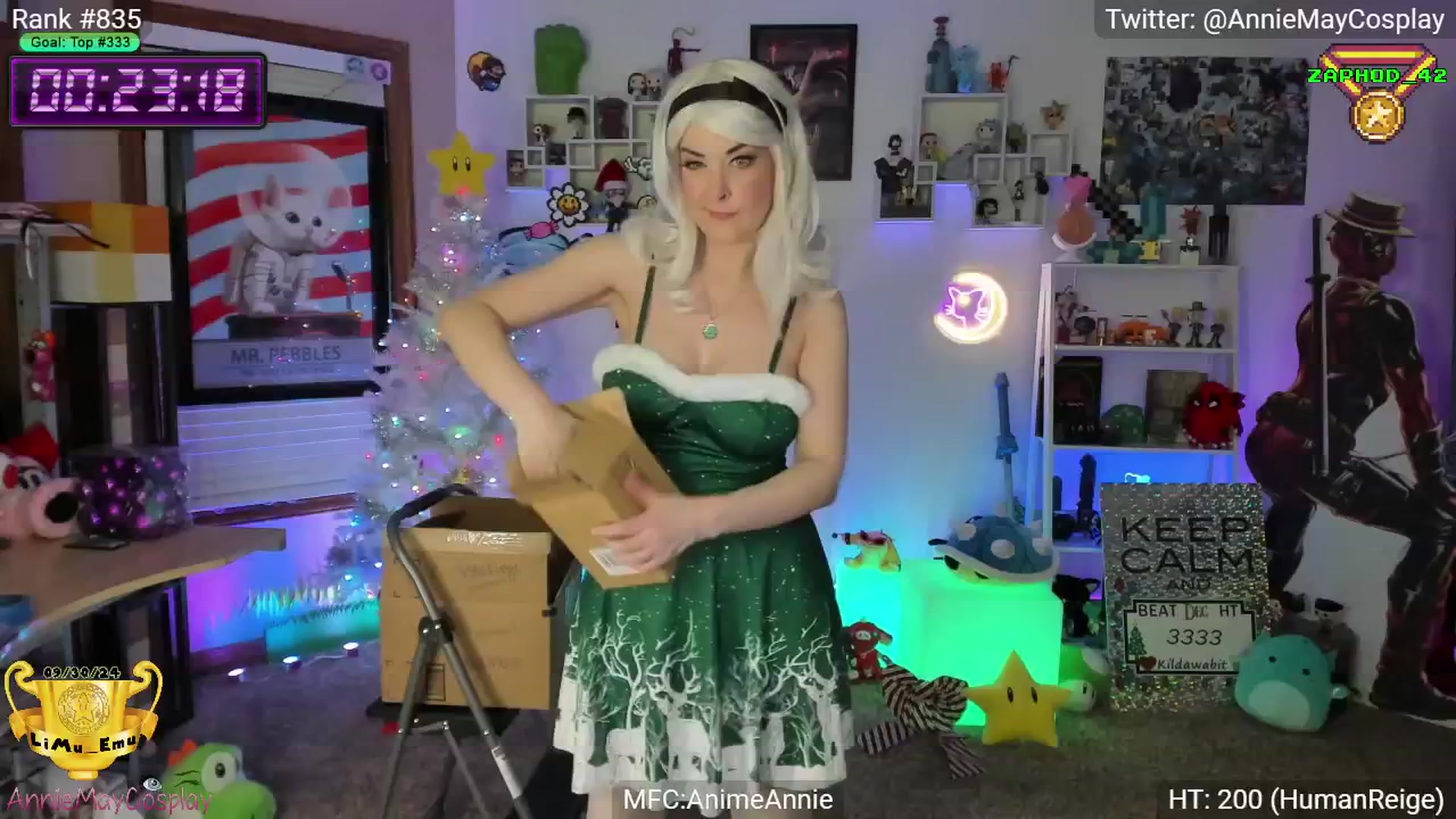 Gallery image thumbnail from AnimeAnnie's myfreecams stream on, 12/05/2024, 03:55 image 16 of 20