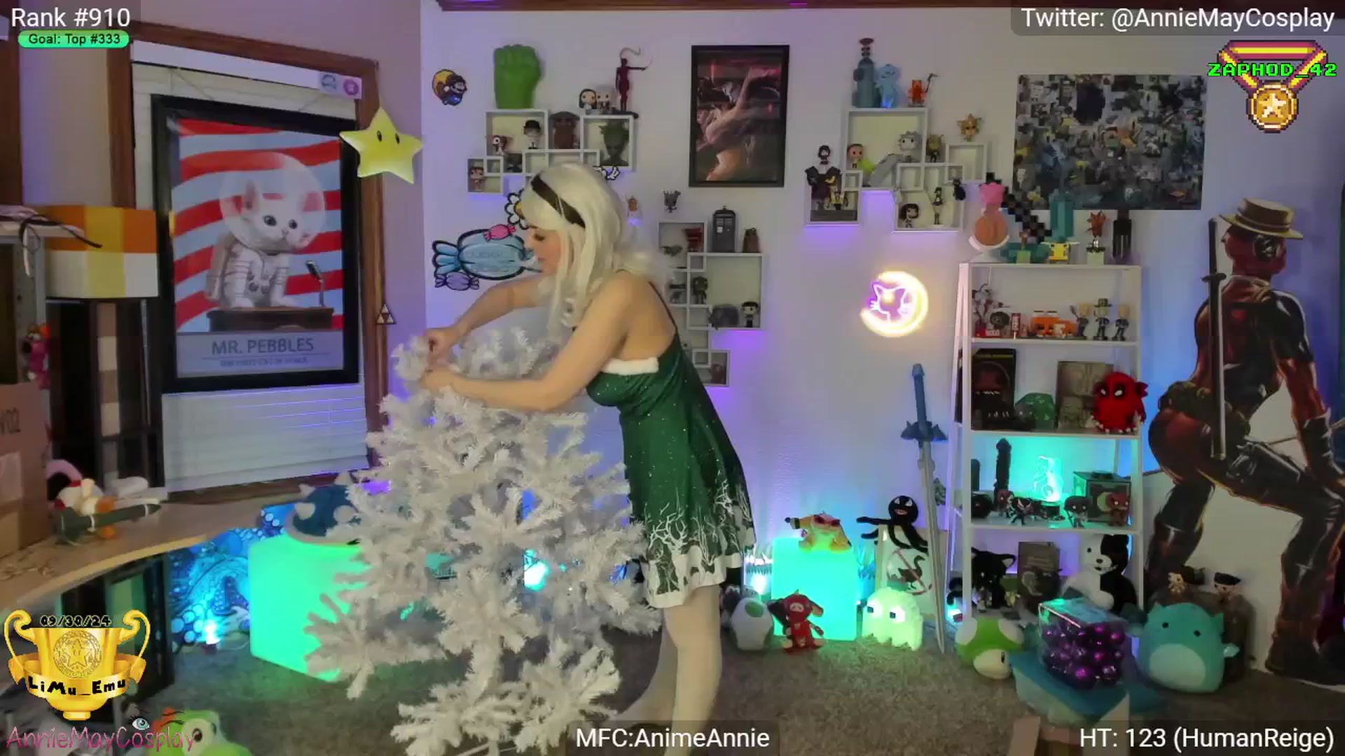 Gallery image thumbnail from AnimeAnnie's myfreecams stream on, 12/05/2024, 03:55 image 7 of 20