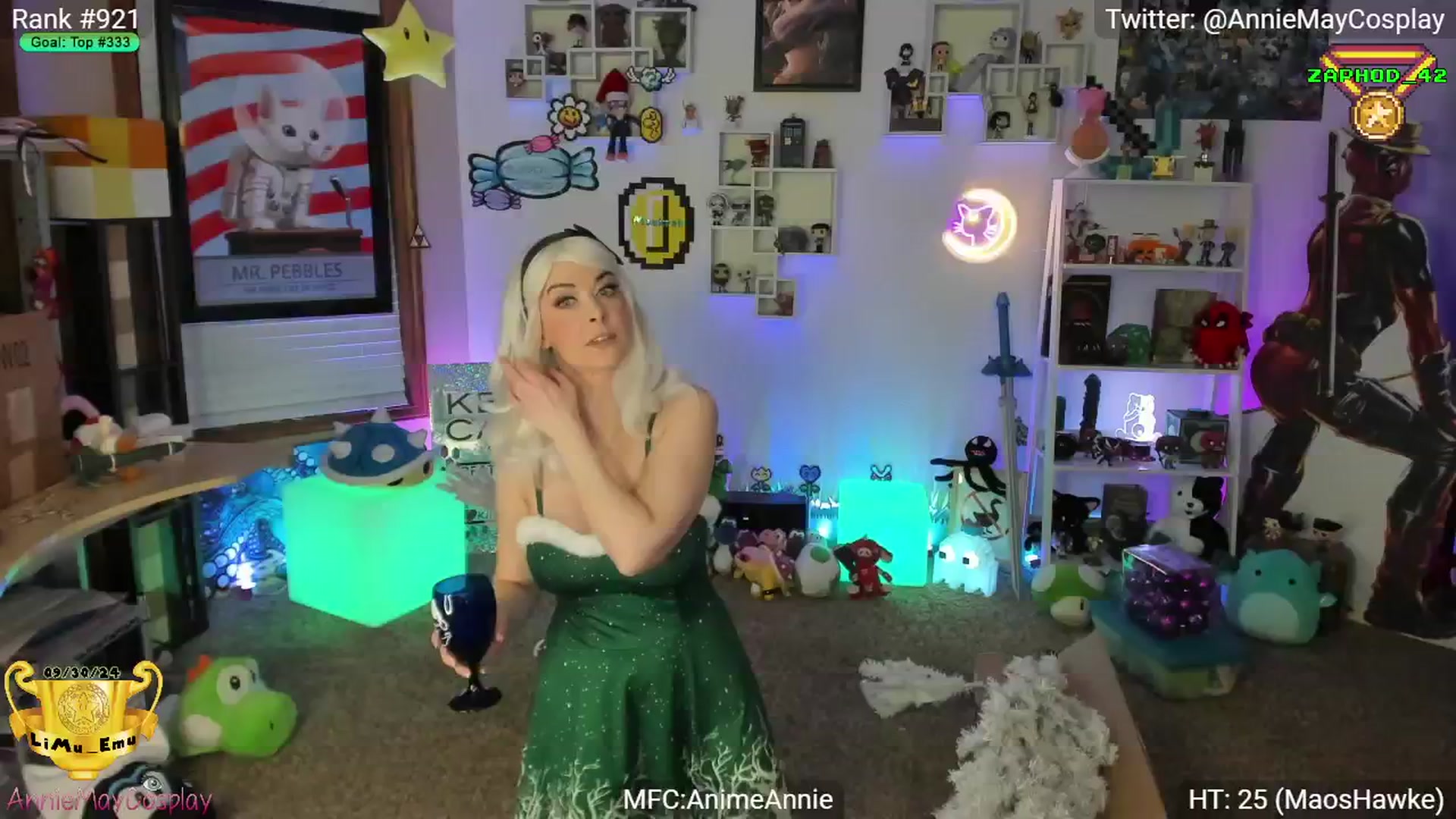 Gallery image thumbnail from AnimeAnnie's myfreecams stream on, 12/05/2024, 03:55 image 3 of 20