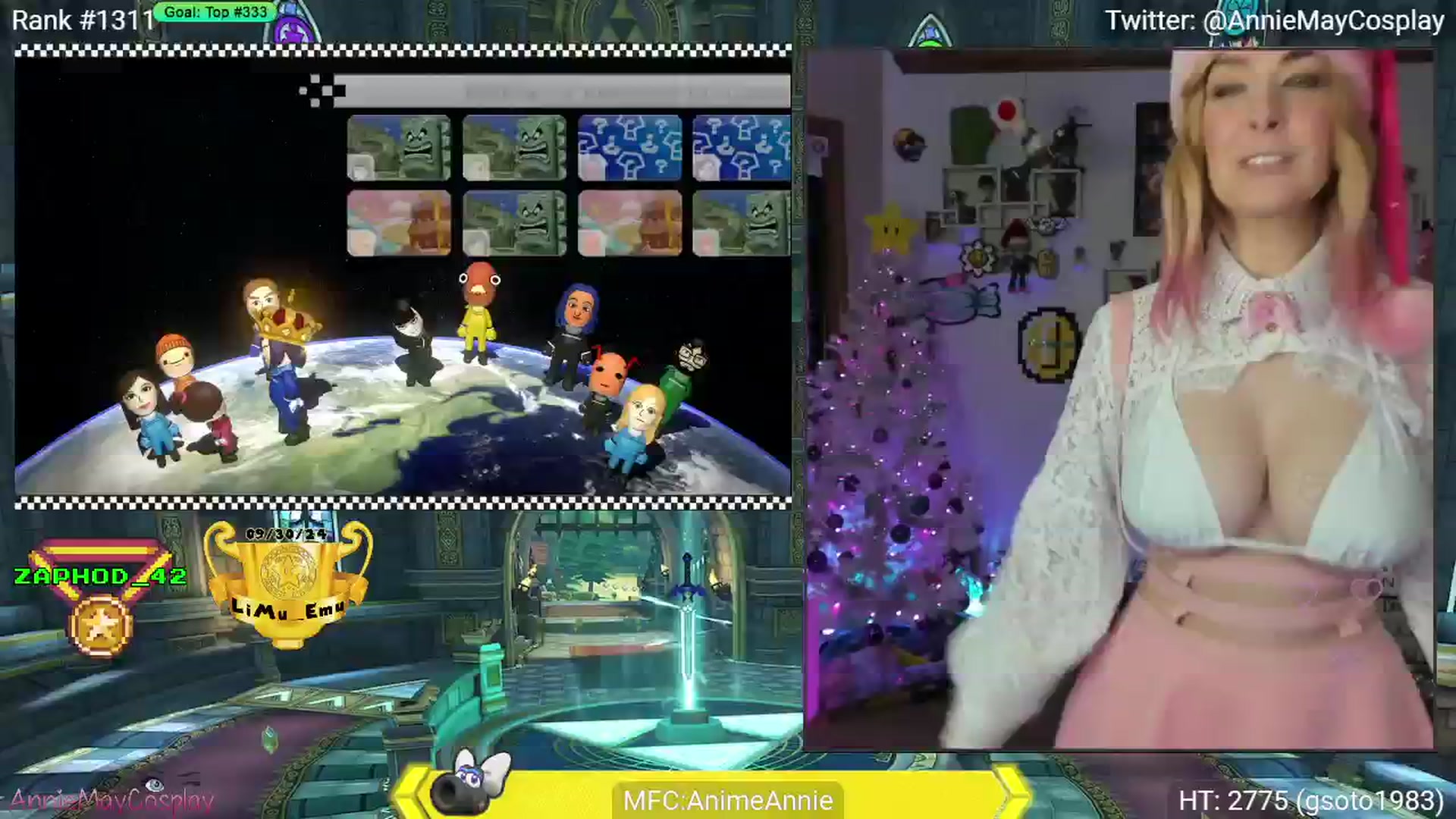 Gallery image thumbnail from AnimeAnnie's myfreecams stream on, 12/10/2024, 04:26 image 7 of 20