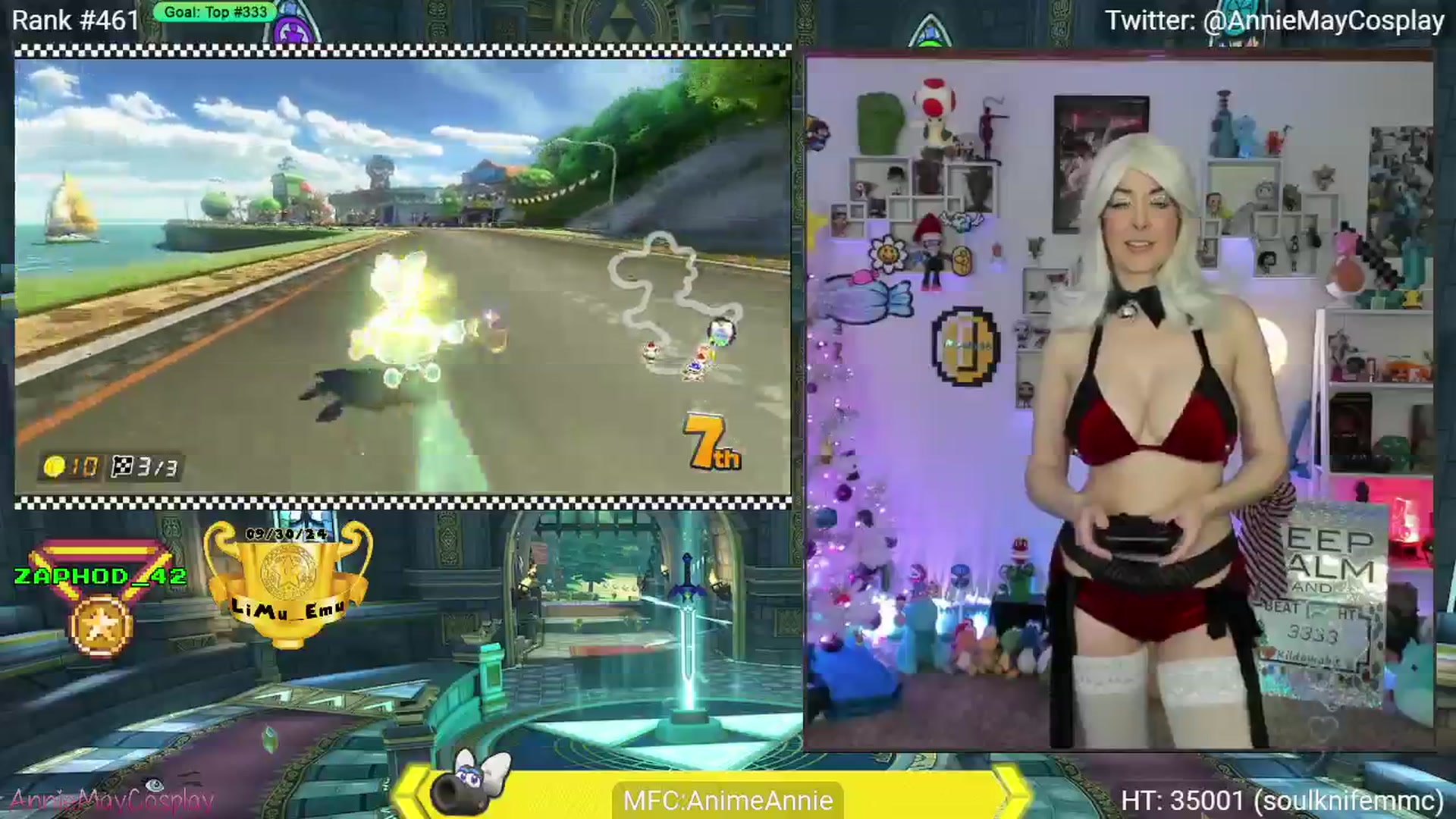 Gallery image thumbnail from AnimeAnnie's myfreecams stream on, 12/24/2024, 05:25 image 17 of 20