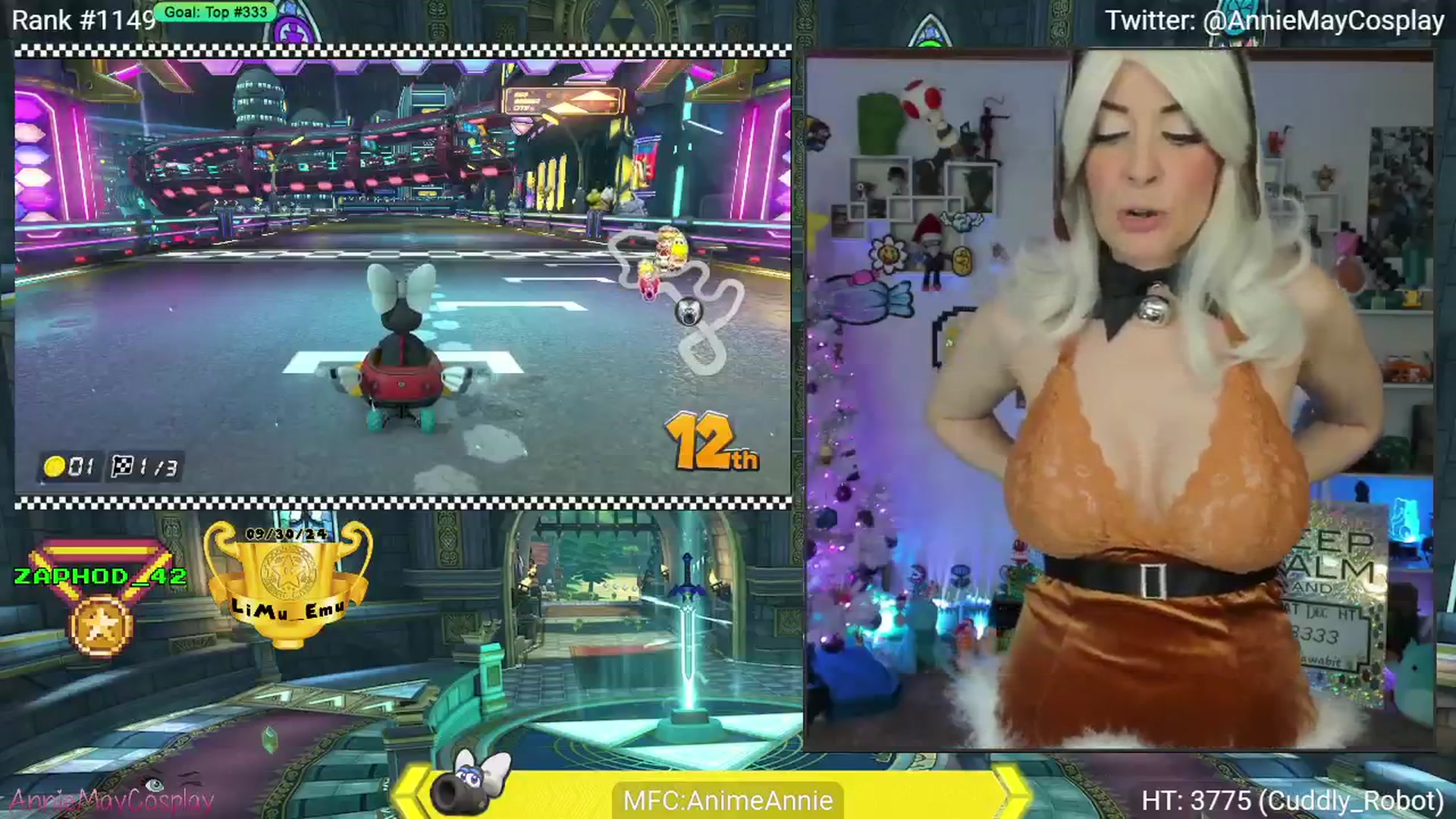 Gallery image thumbnail from AnimeAnnie's myfreecams stream on, 12/24/2024, 05:25 image 9 of 20