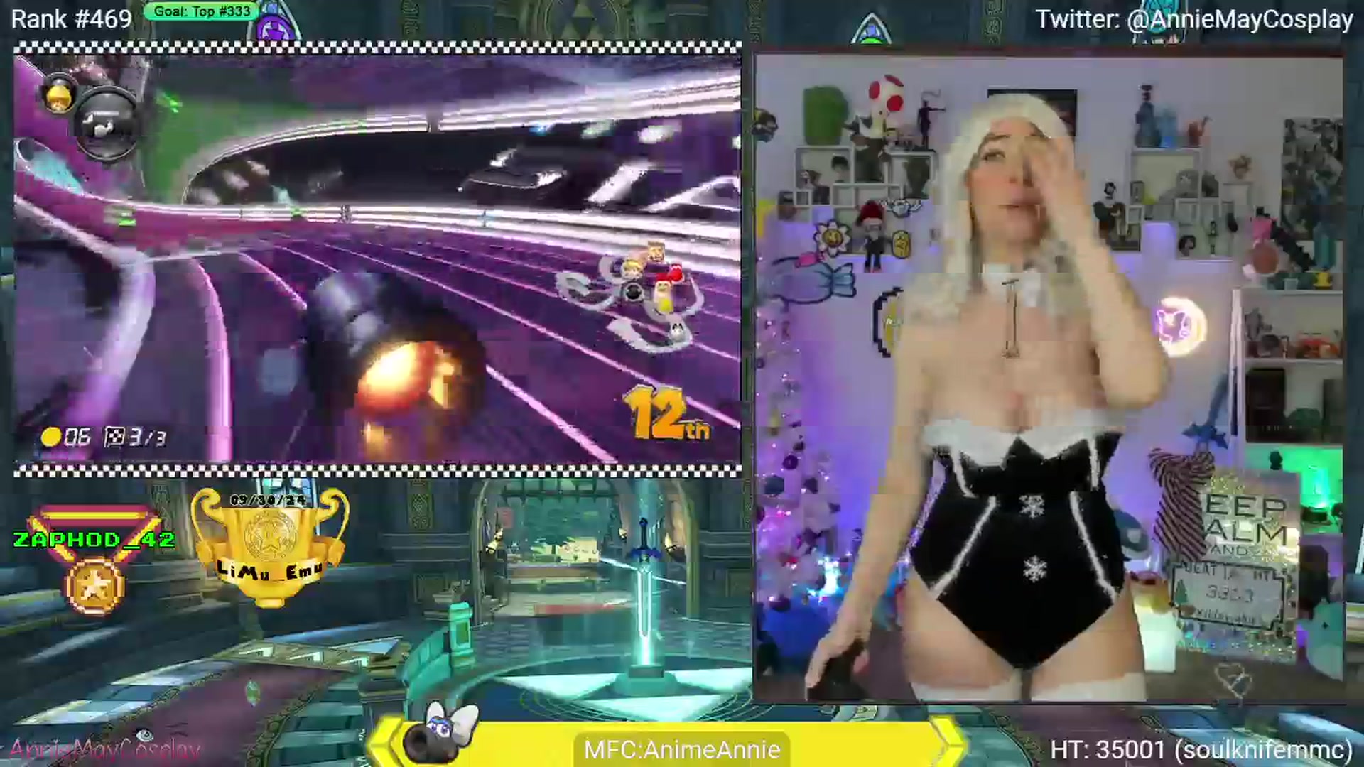 Gallery image thumbnail from AnimeAnnie's myfreecams stream on, 12/24/2024, 05:25 image 13 of 20