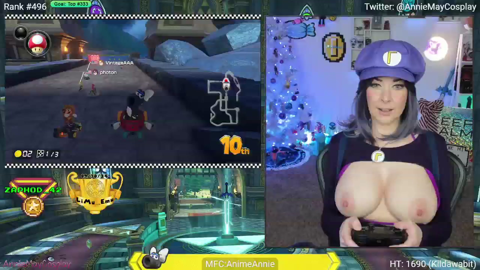 Gallery image thumbnail from AnimeAnnie's myfreecams stream on, 12/31/2024, 03:28 image 6 of 20