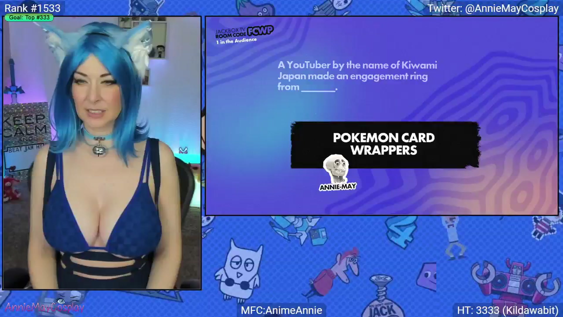 Gallery image thumbnail from AnimeAnnie's myfreecams stream on, 01/05/2025, 04:20 image 11 of 20