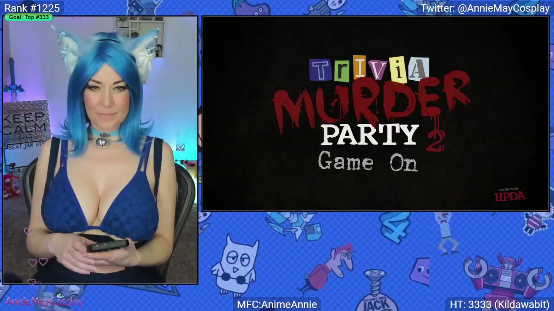 Gallery image thumbnail from AnimeAnnie's myfreecams stream on, 01/05/2025, 04:20 image 17 of 20