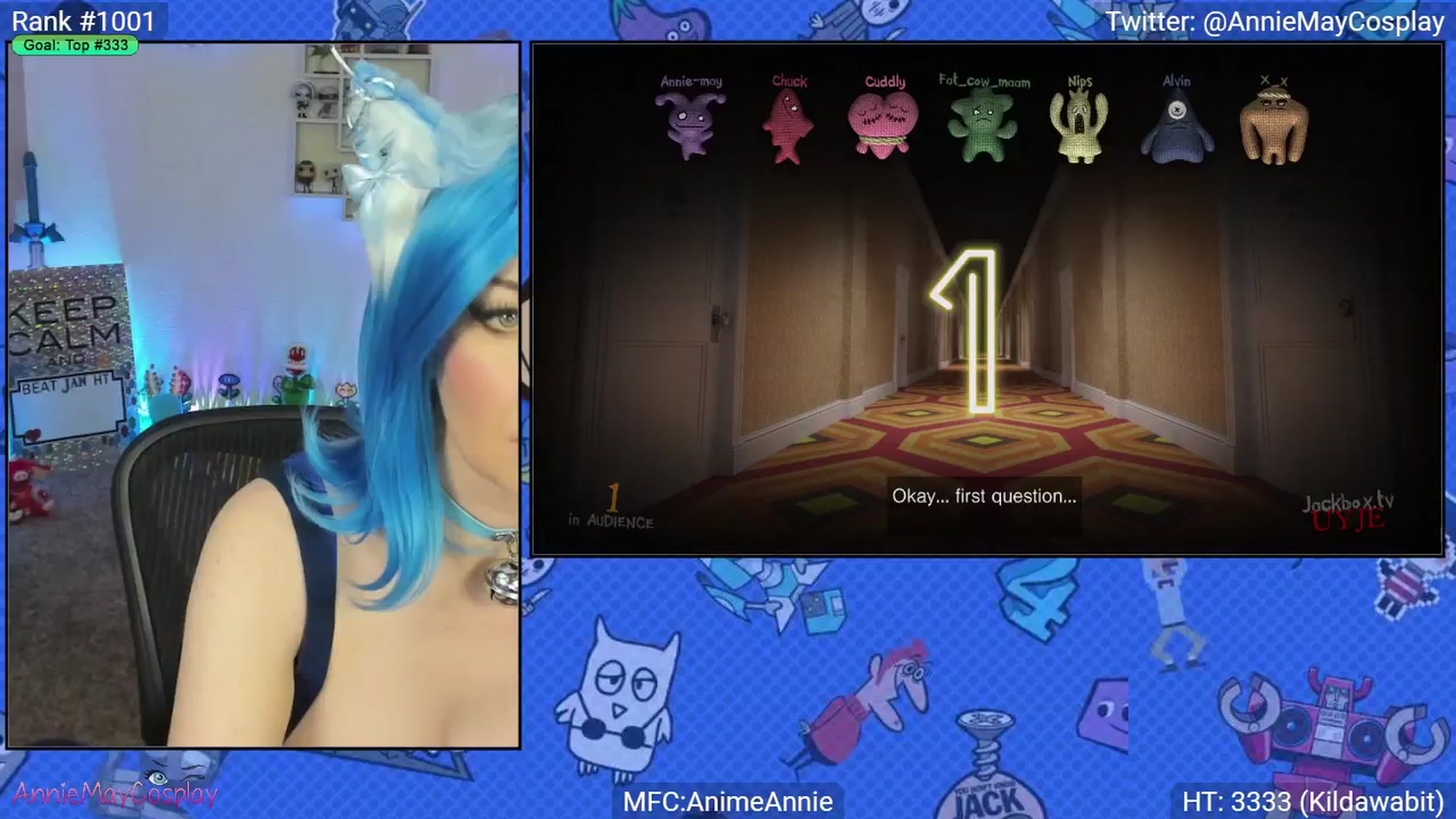Gallery image thumbnail from AnimeAnnie's myfreecams stream on, 01/05/2025, 04:20 image 20 of 20