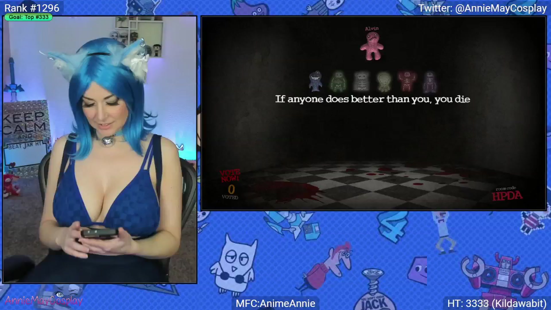Gallery image thumbnail from AnimeAnnie's myfreecams stream on, 01/05/2025, 04:20 image 16 of 20