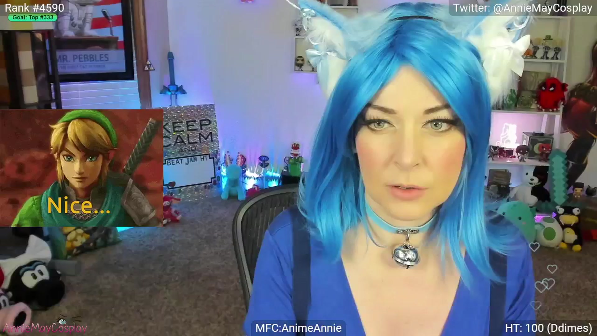 Gallery image thumbnail from AnimeAnnie's myfreecams stream on, 01/05/2025, 04:20 image 2 of 20