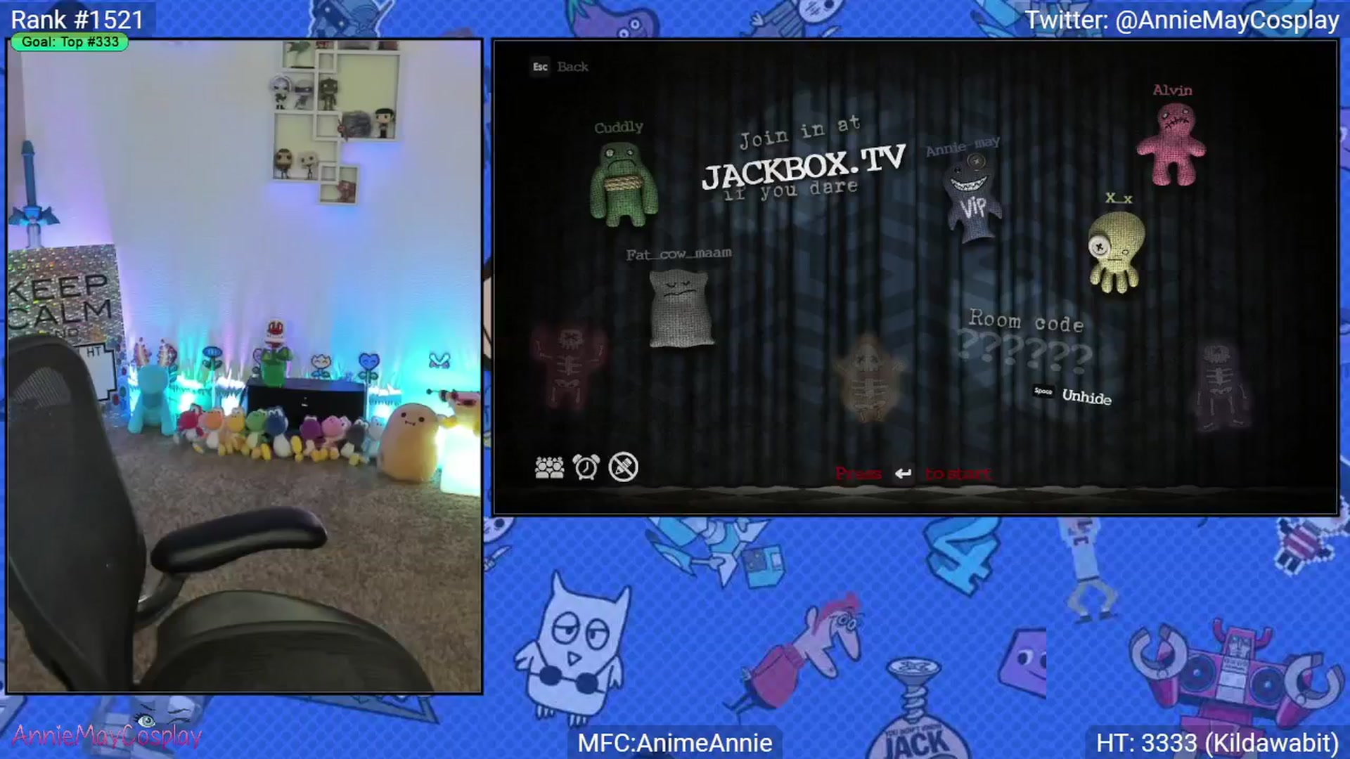 Gallery image thumbnail from AnimeAnnie's myfreecams stream on, 01/05/2025, 04:20 image 14 of 20