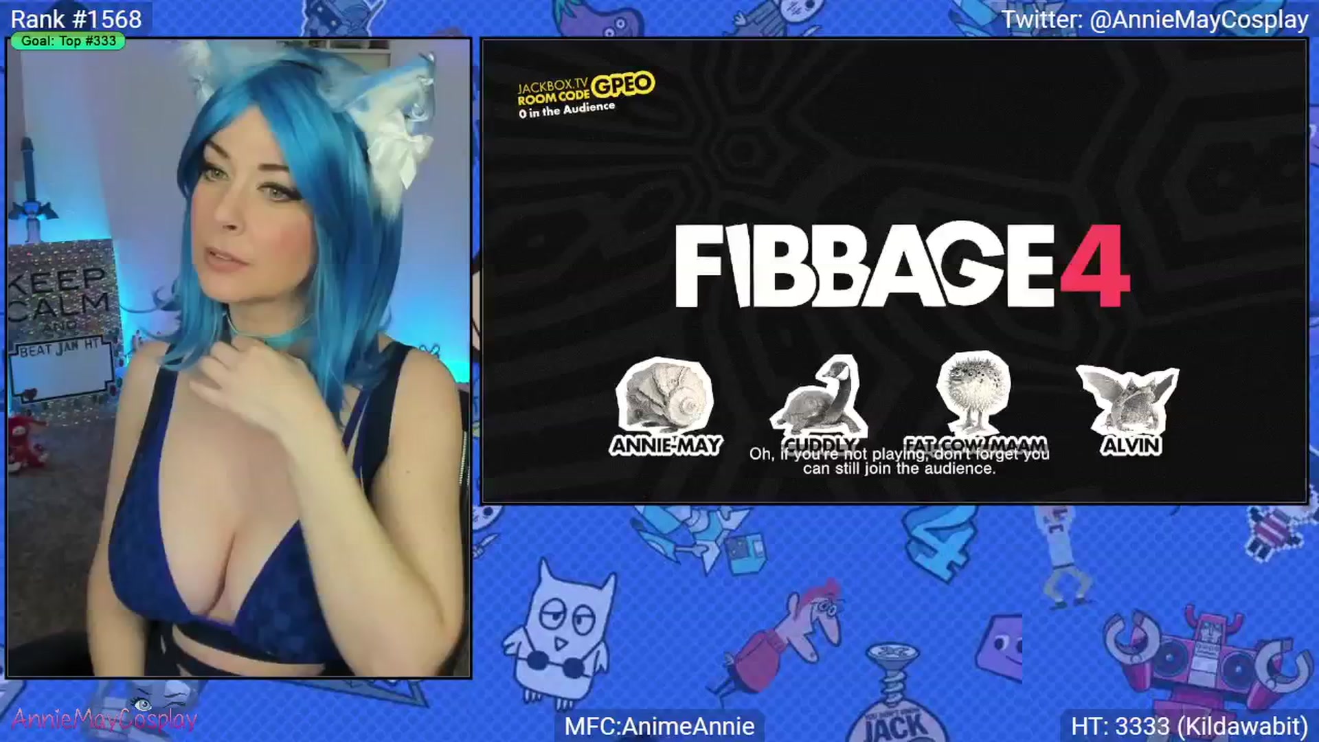 Gallery image thumbnail from AnimeAnnie's myfreecams stream on, 01/05/2025, 04:20 image 7 of 20