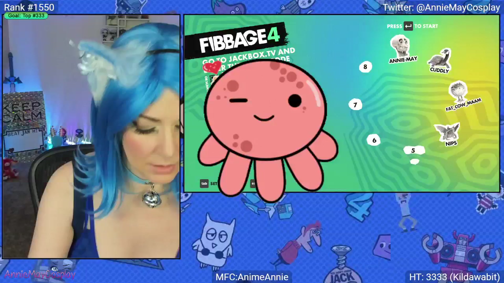 Gallery image thumbnail from AnimeAnnie's myfreecams stream on, 01/05/2025, 04:20 image 10 of 20