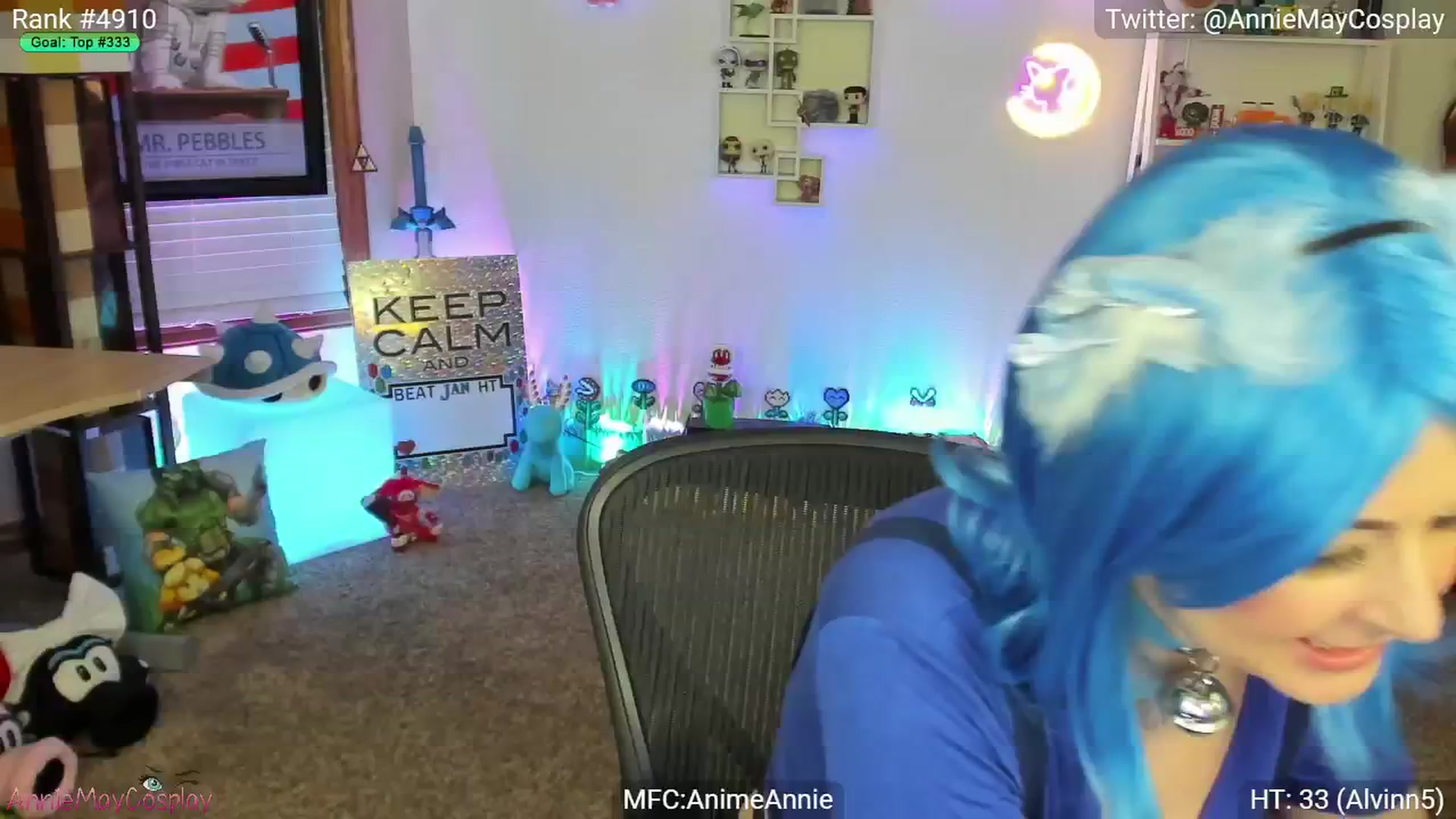 Gallery image thumbnail from AnimeAnnie's myfreecams stream on, 01/05/2025, 04:20 image 1 of 20