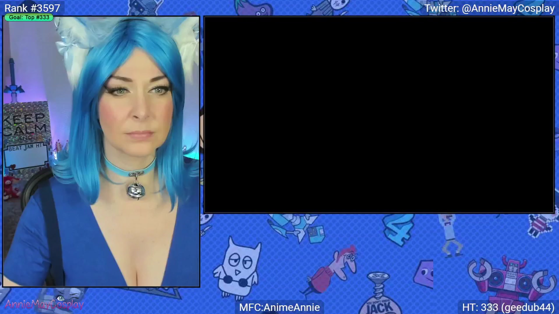Gallery image thumbnail from AnimeAnnie's myfreecams stream on, 01/05/2025, 04:20 image 3 of 20