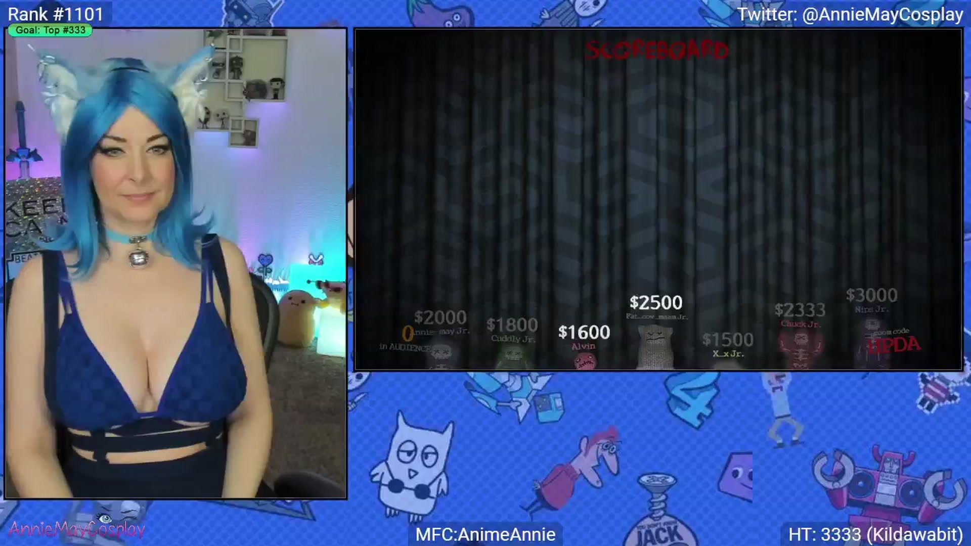 Gallery image thumbnail from AnimeAnnie's myfreecams stream on, 01/05/2025, 04:20 image 18 of 20