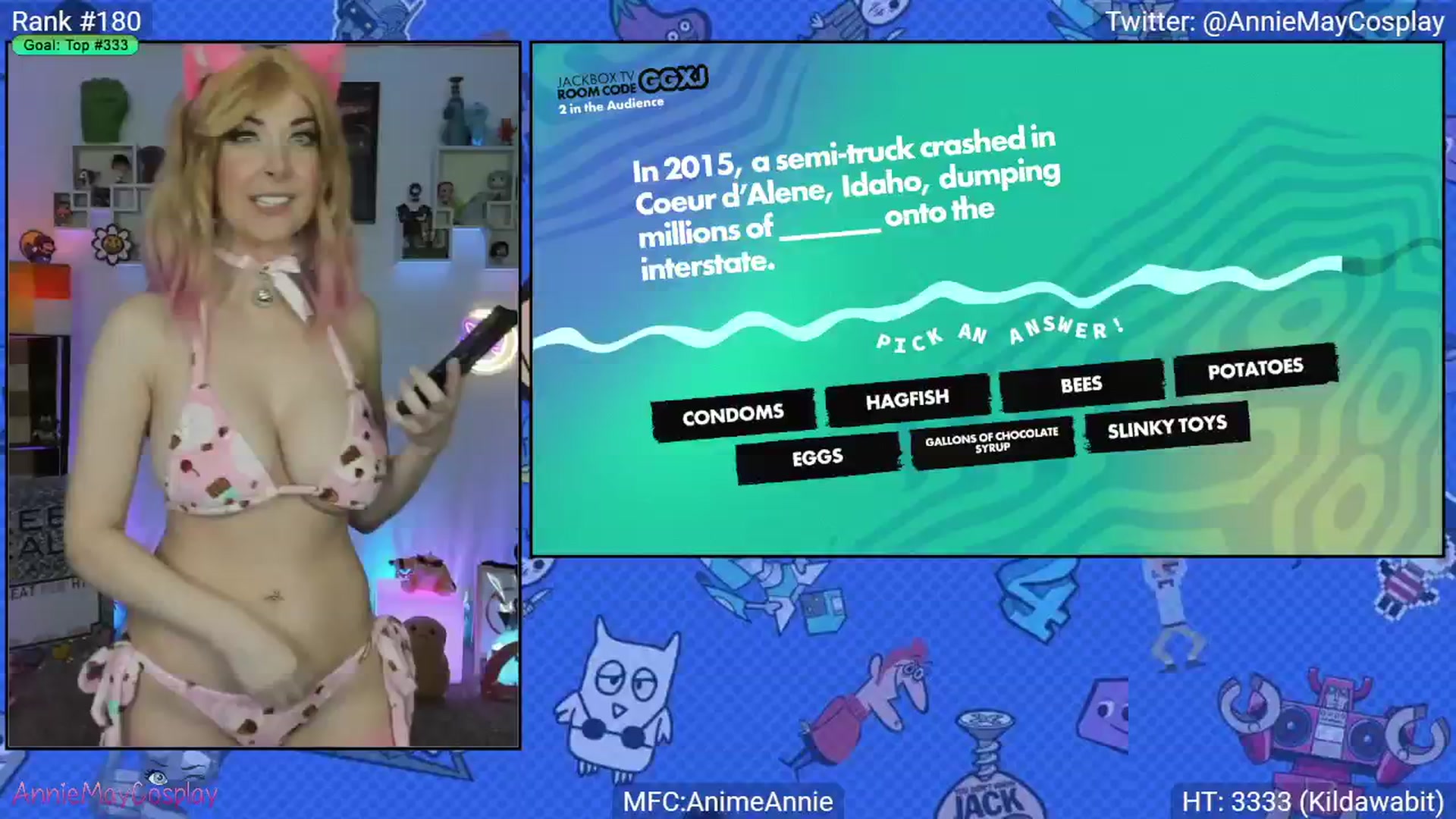 Gallery image thumbnail from AnimeAnnie's myfreecams stream on, 02/02/2025, 04:30 image 14 of 20
