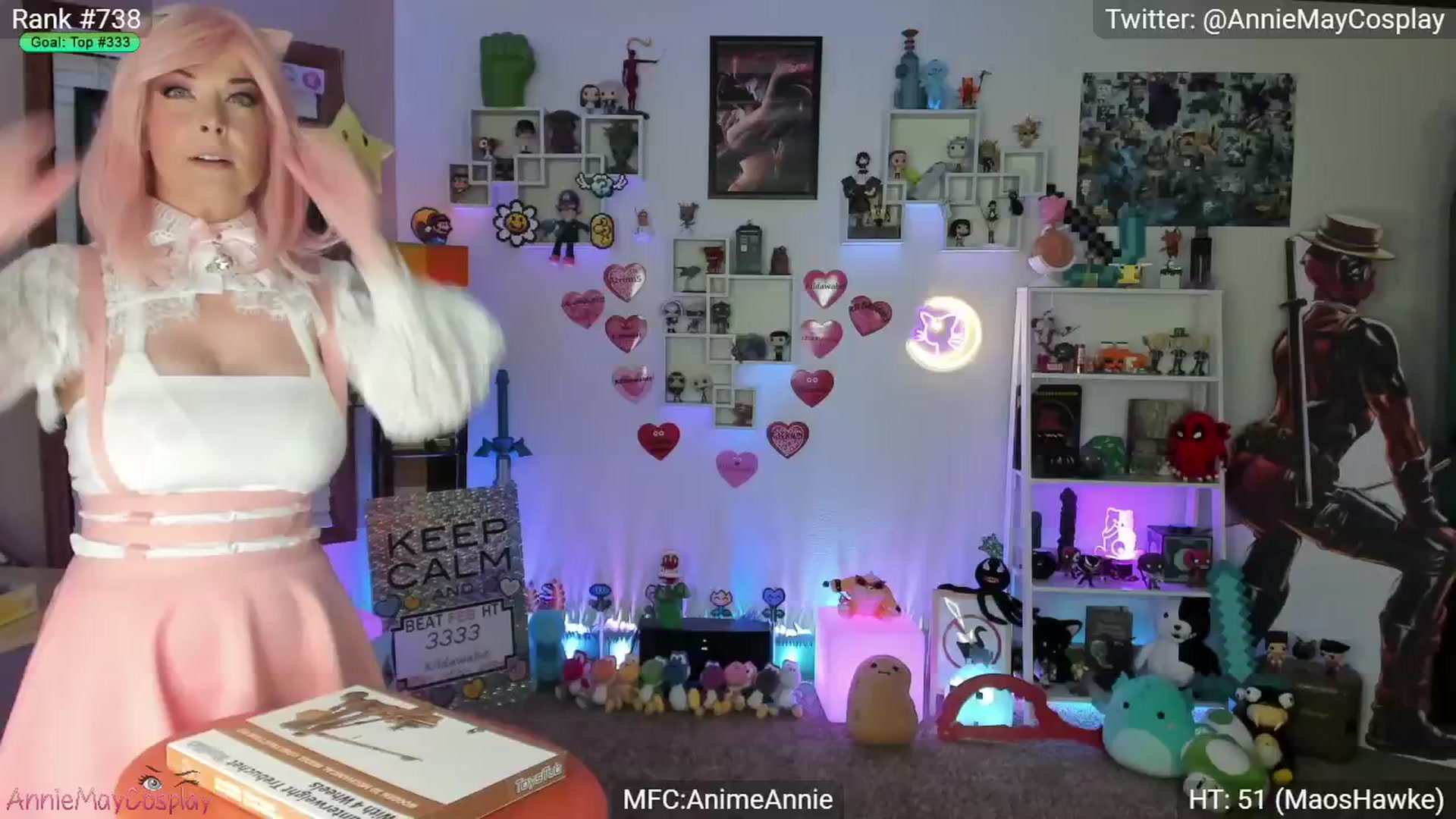 Gallery image thumbnail from AnimeAnnie's myfreecams stream on, 02/09/2025, 24:02 image 6 of 20