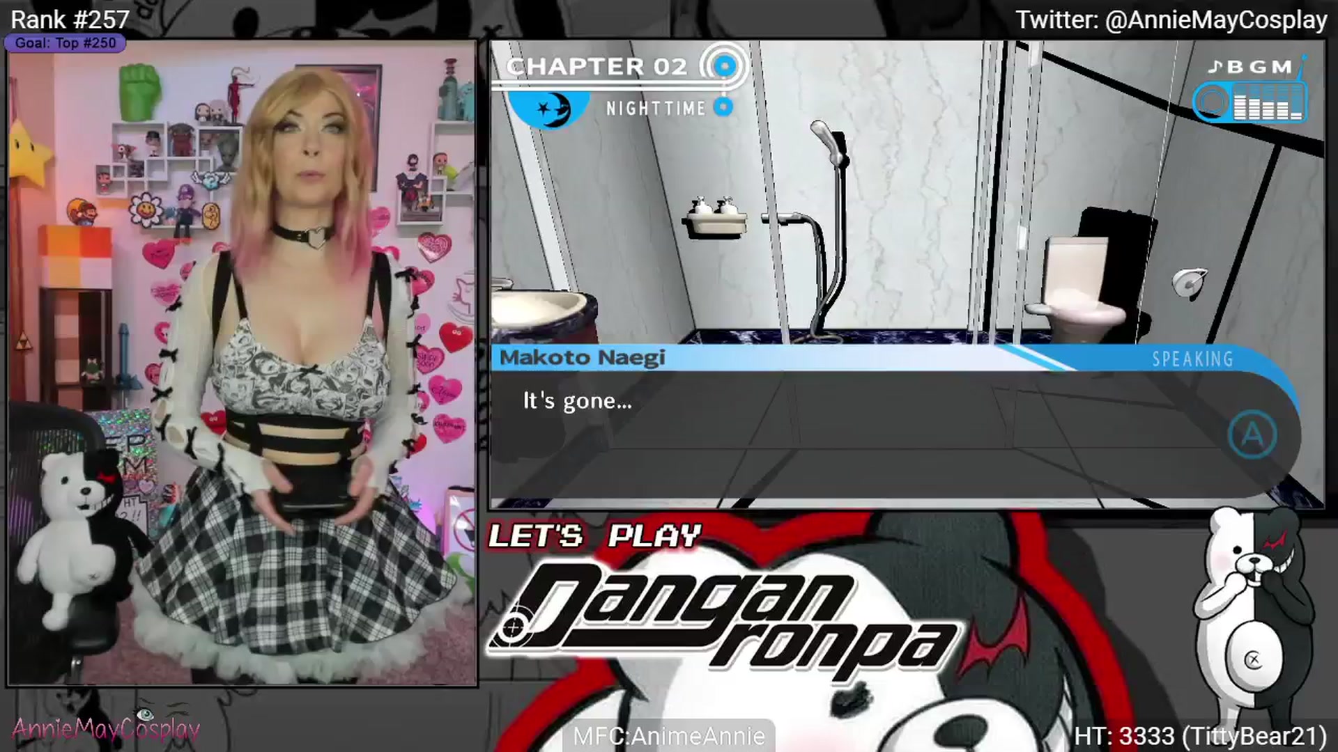 Gallery image thumbnail from AnimeAnnie's myfreecams stream on, 03/01/2025, 04:10 image 5 of 20