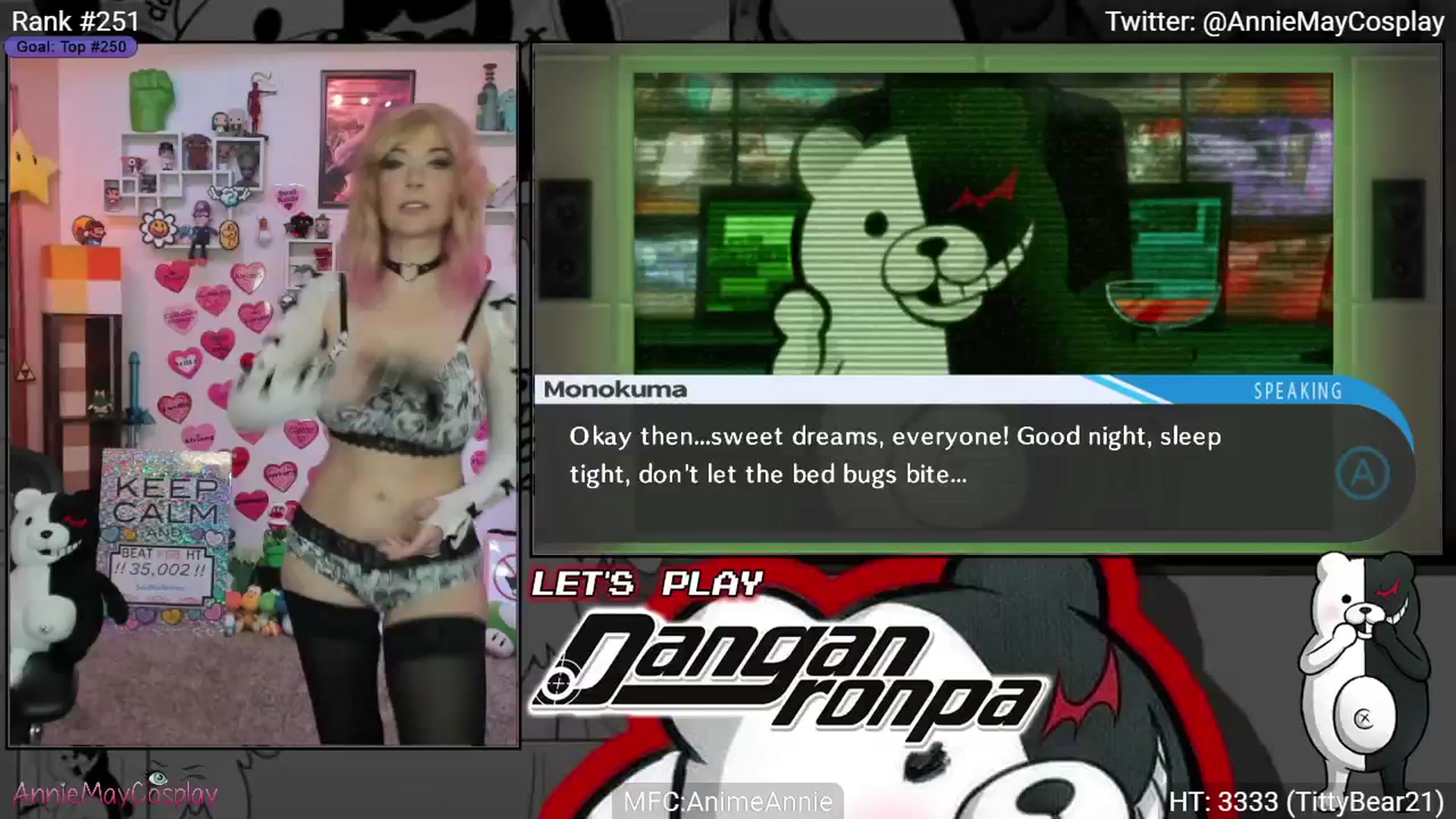 Gallery image thumbnail from AnimeAnnie's myfreecams stream on, 03/01/2025, 04:10 image 17 of 20