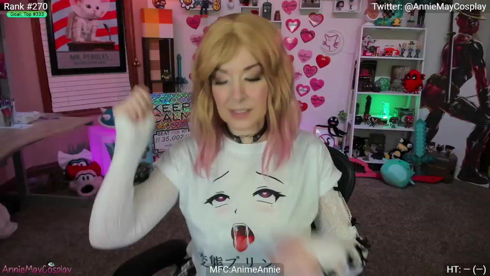 Gallery image thumbnail from AnimeAnnie's myfreecams stream on, 03/01/2025, 04:10 image 2 of 20